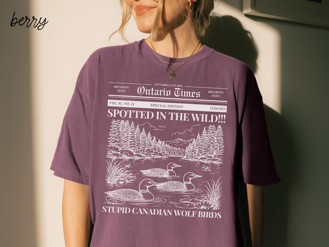 Stupid Canadian Wolf Bird Shirt, Heated Rivalry Shirt, Shane Hollander Shirt