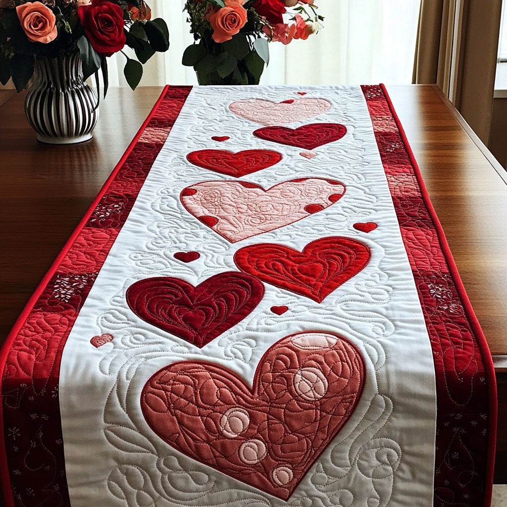 Sweetheart Serenade Quilted Table Runner BTO2001001