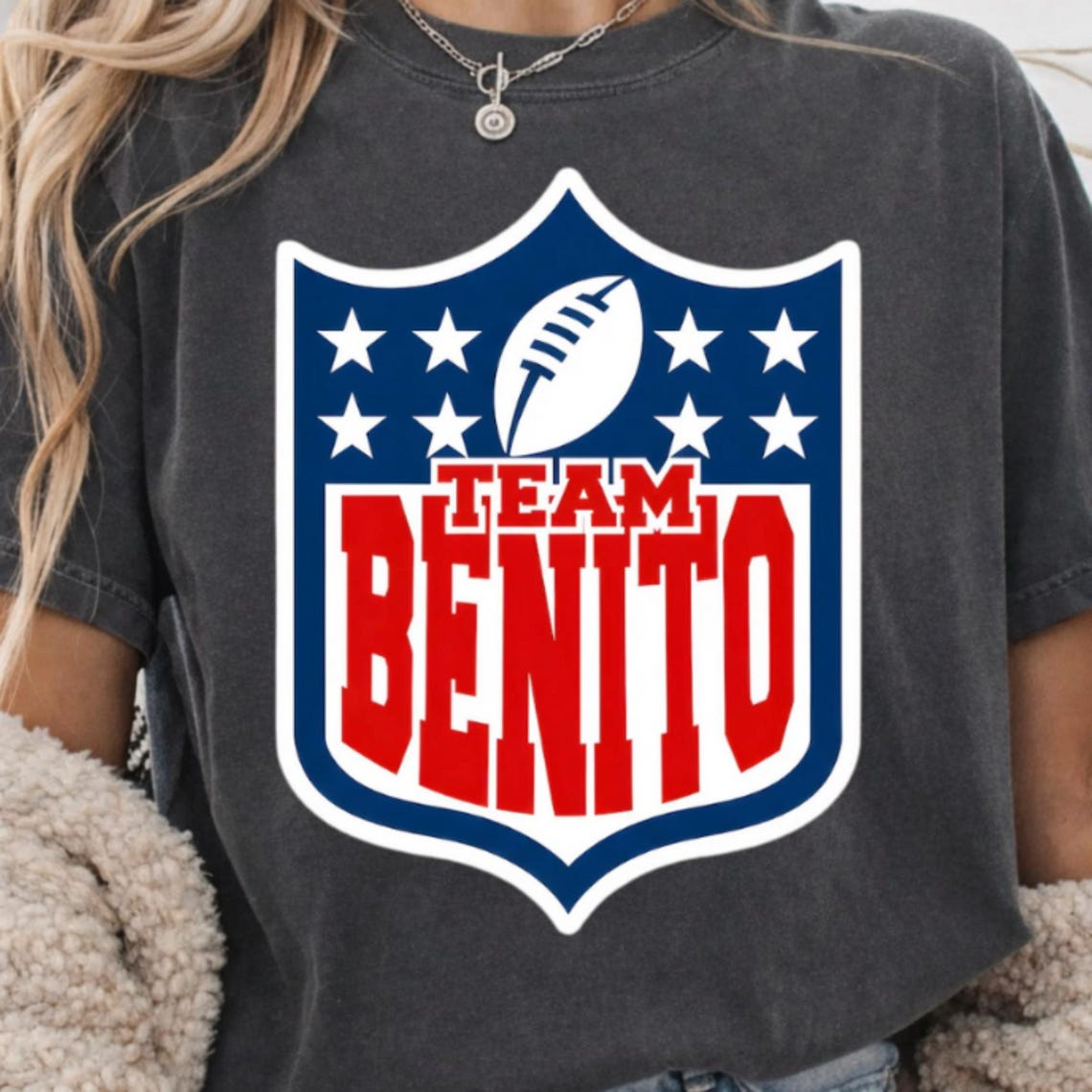 Team Benito Football Shirt – Big Game Bowl 2026 Puerto Rico Style, Unisex Sports Fan Graphic Tee