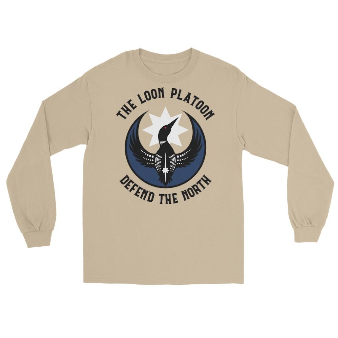 The Loon Platoon Defend the North Long Sleeve Shirt – Minnesota Rebel Tee