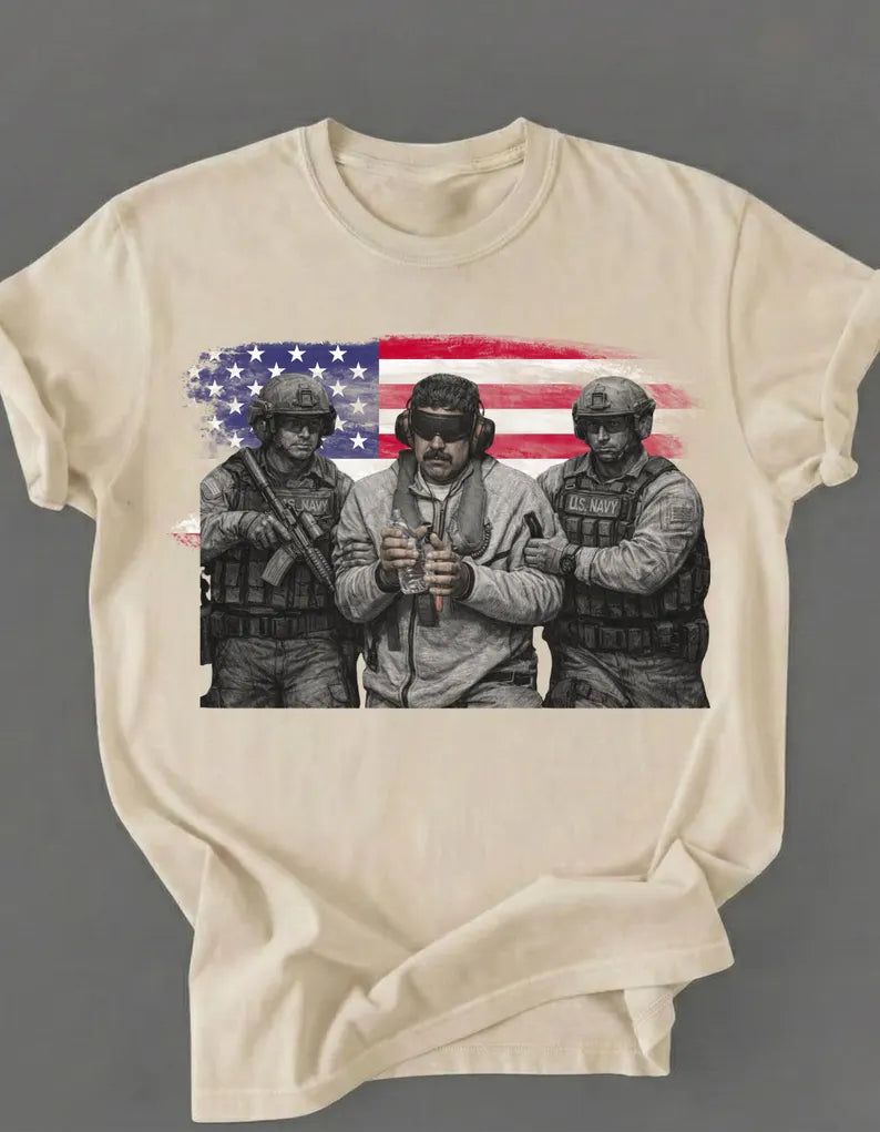 Venezuela Libre Shirt, Captured Live Maduro Graphic Crewneck, Venezuelan Freedom Protest Shirt