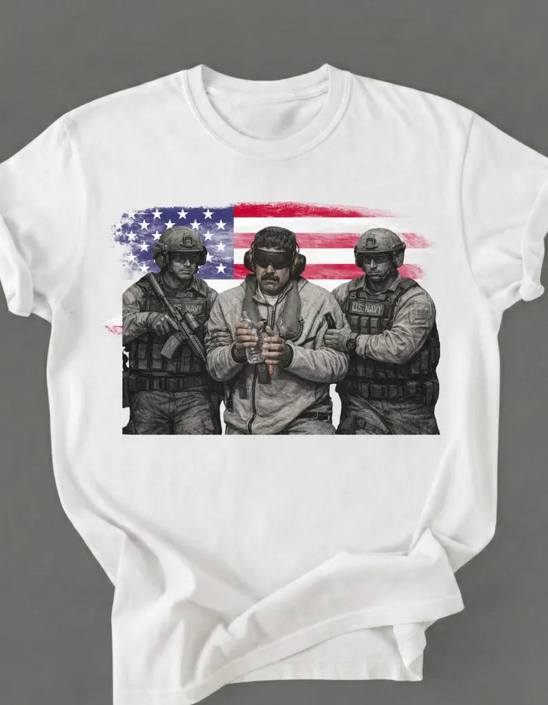 Venezuela Libre Shirt, Captured Live Maduro Graphic Crewneck, Venezuelan Freedom Protest Shirt