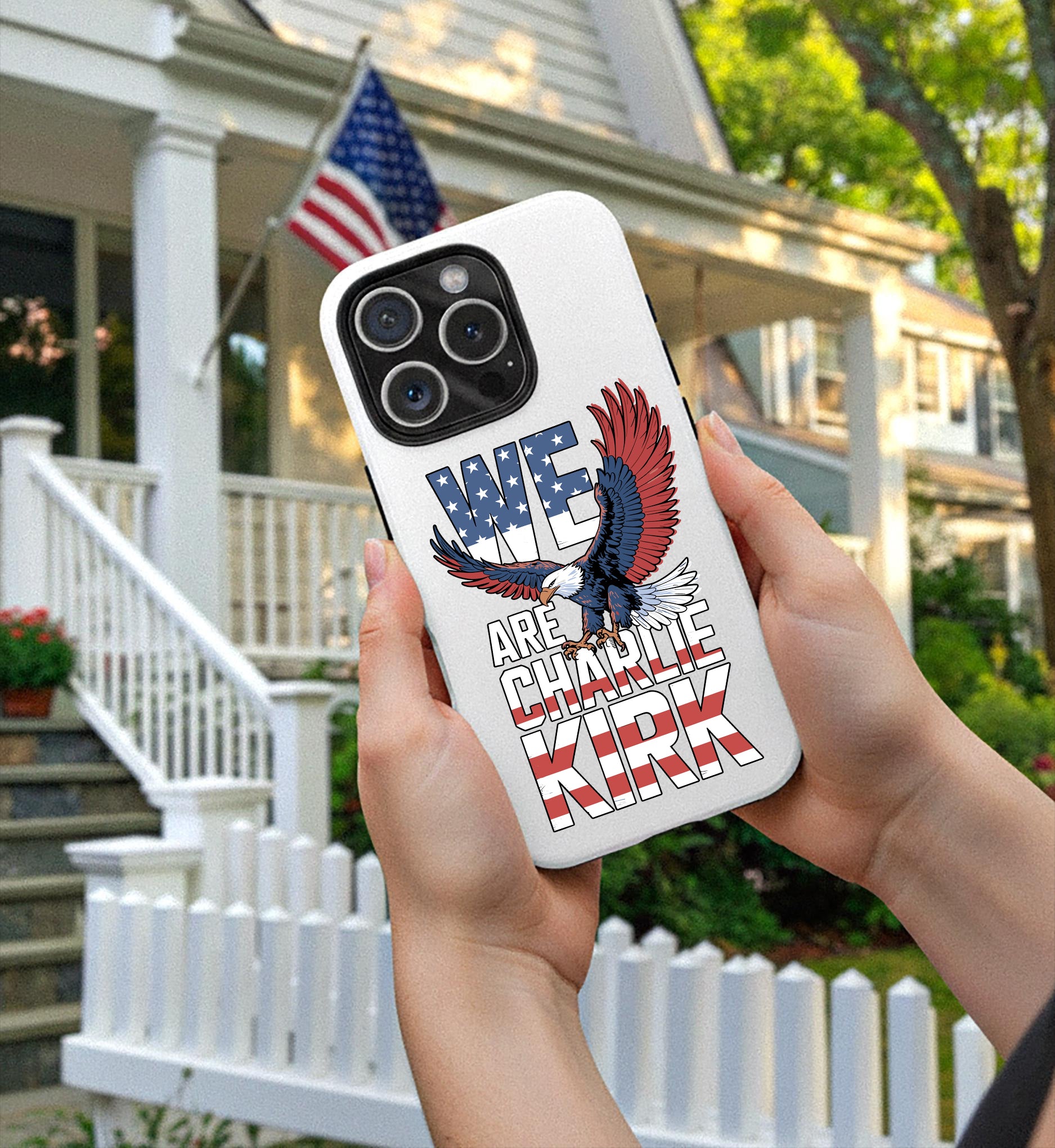 Charlie Kirk Free Tribute Phone Case, American Patriot Case, Patriotic Memorial, We Are Charlie Kirk Freedom, Justice For Charlie Kirk Quote