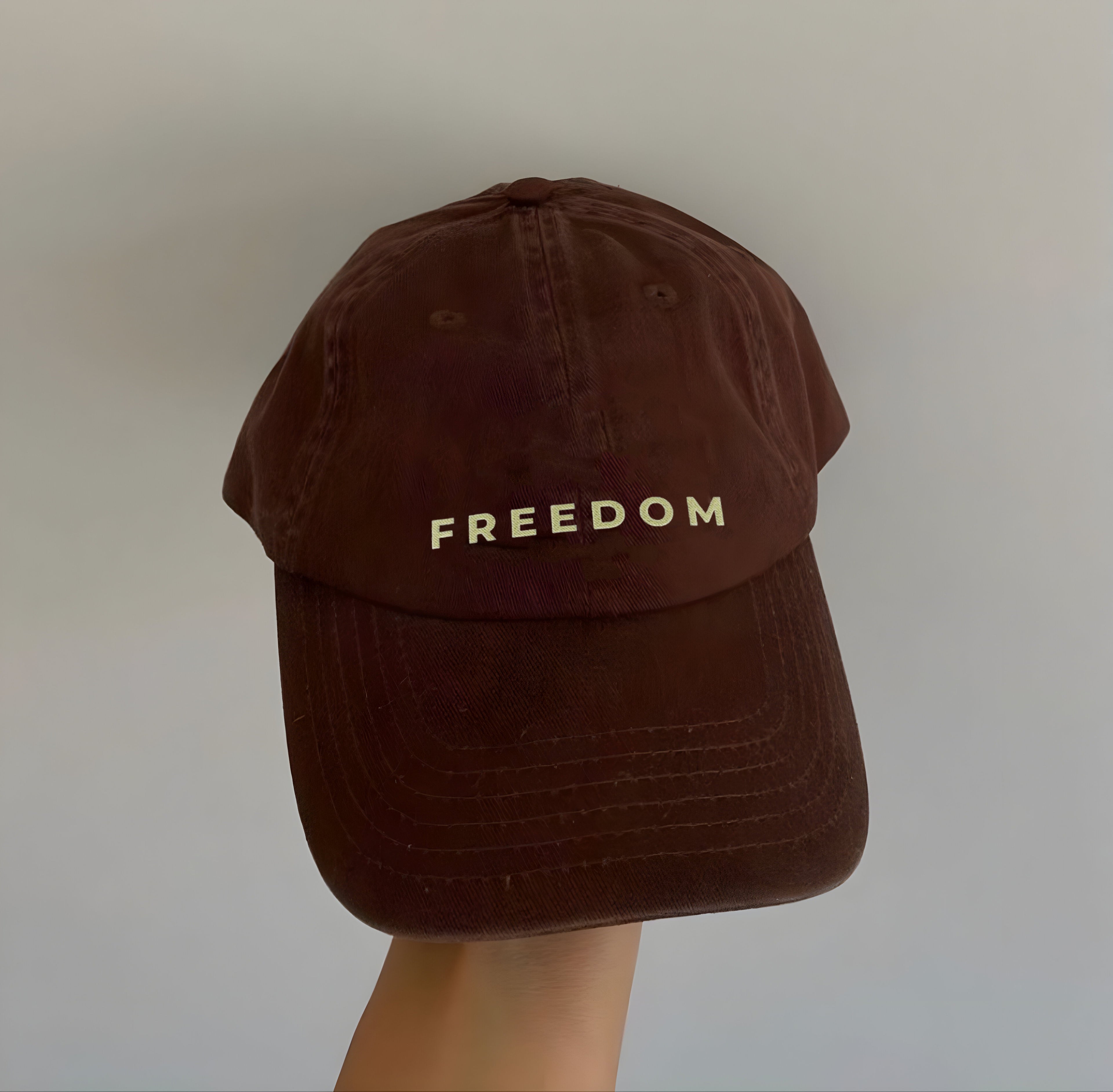 Embroidered Freedom Washed Cap, Charlie Kirk Washed Cap, A true Patriot, Politics, Rest in Peace, Embroidered Hat, Patriotic Hat, trucker hat, Freedom Cap