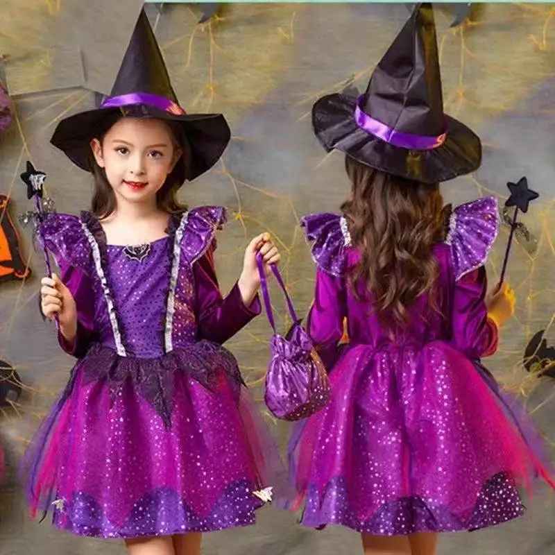 Halloween Costume Ideas, Kids Halloween Costumes, Vampire Dress, Kids Costume, Children Birthday Party Dress, Mesh Witch, Fancy Dress, Magic Witch Costume