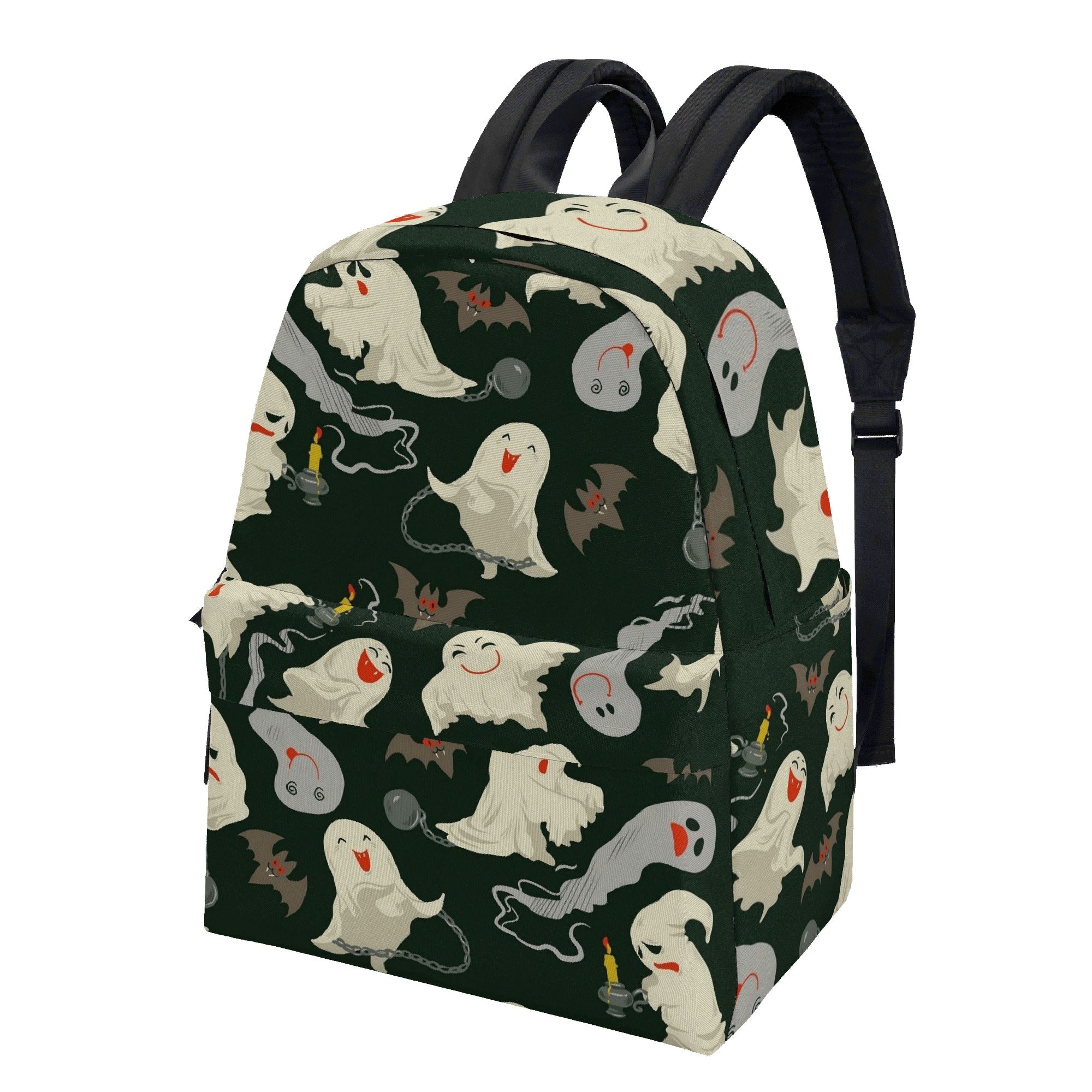 Back to School Personalized Halloween Backpack, Cute Ghost & Bat Kids Bag,  Trick or Treat Backpack, Back to School Bookbag for Boys and Girls