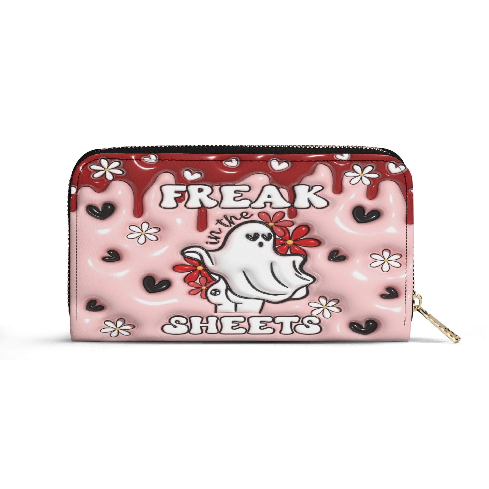 Personalized Funny Ghost Handbag, “Freak in the Sheets” Halloween Purse, Cute Pink Spooky Tote, Custom Name Trick or Treat Bag, Custom Gifts for Halloween