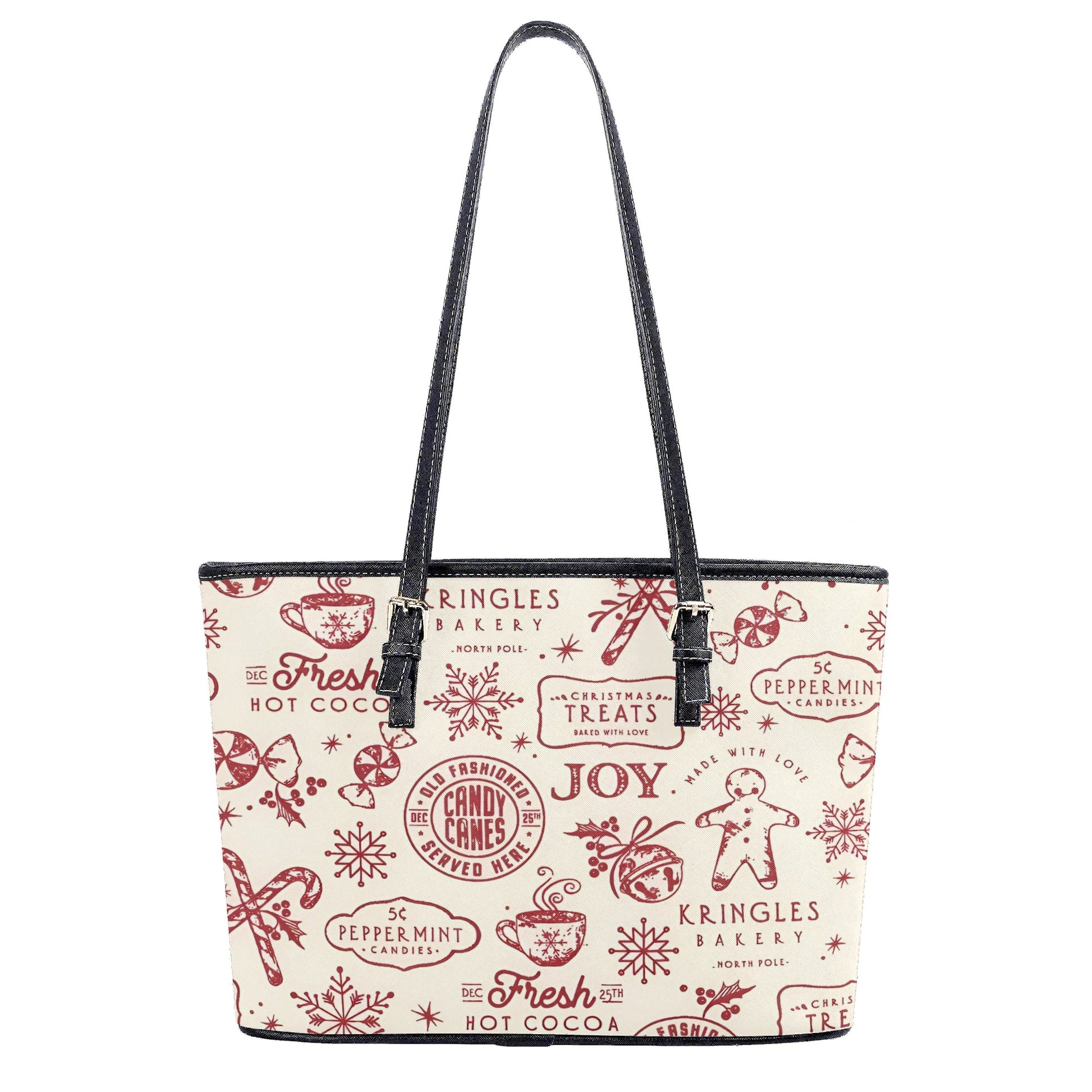 Candy Cane Christmas Handbag, Festive Winter Purse, Holiday Tote Bag, Peppermint Hot Cocoa Bag, Christmas Outfit Accessory Gift