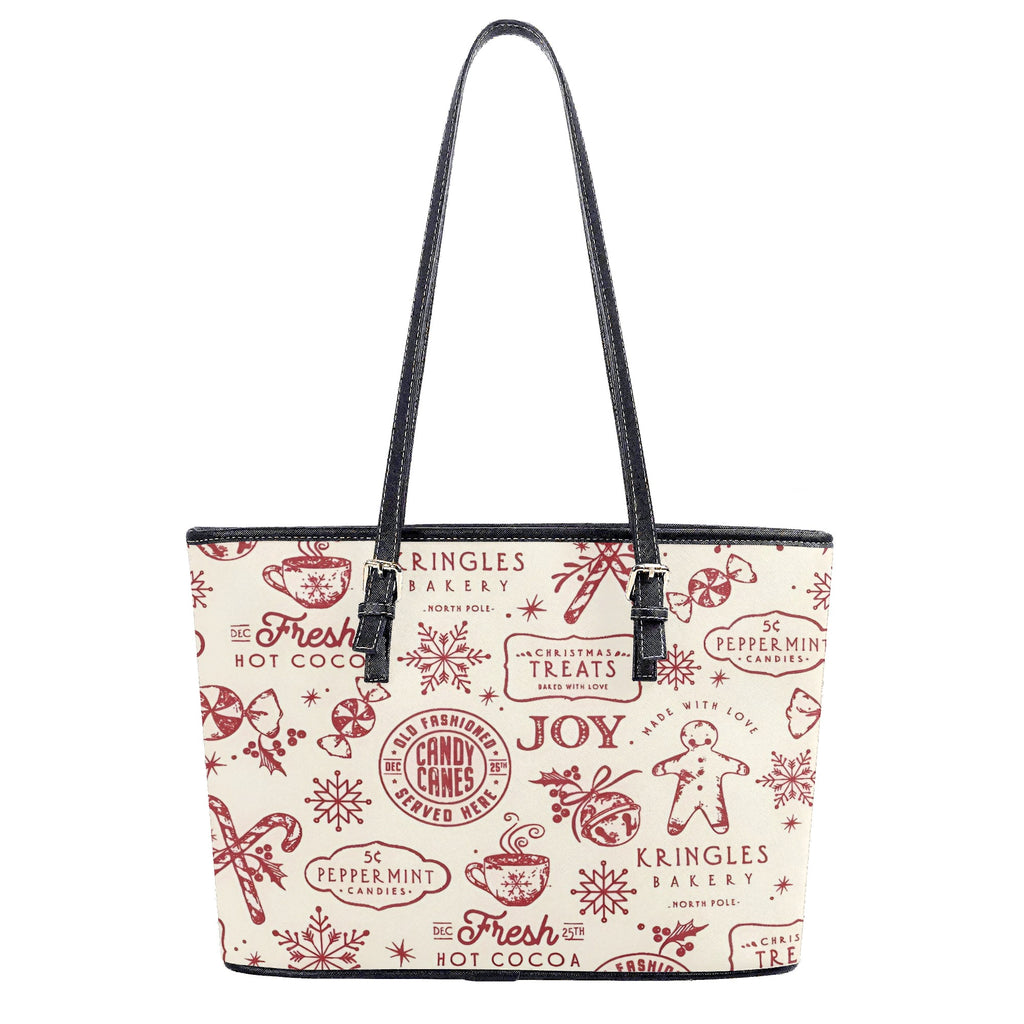 Candy Cane Christmas Handbag, Festive Winter Purse, Holiday Tote Bag, Peppermint Hot Cocoa Bag, Christmas Outfit Accessory Gift