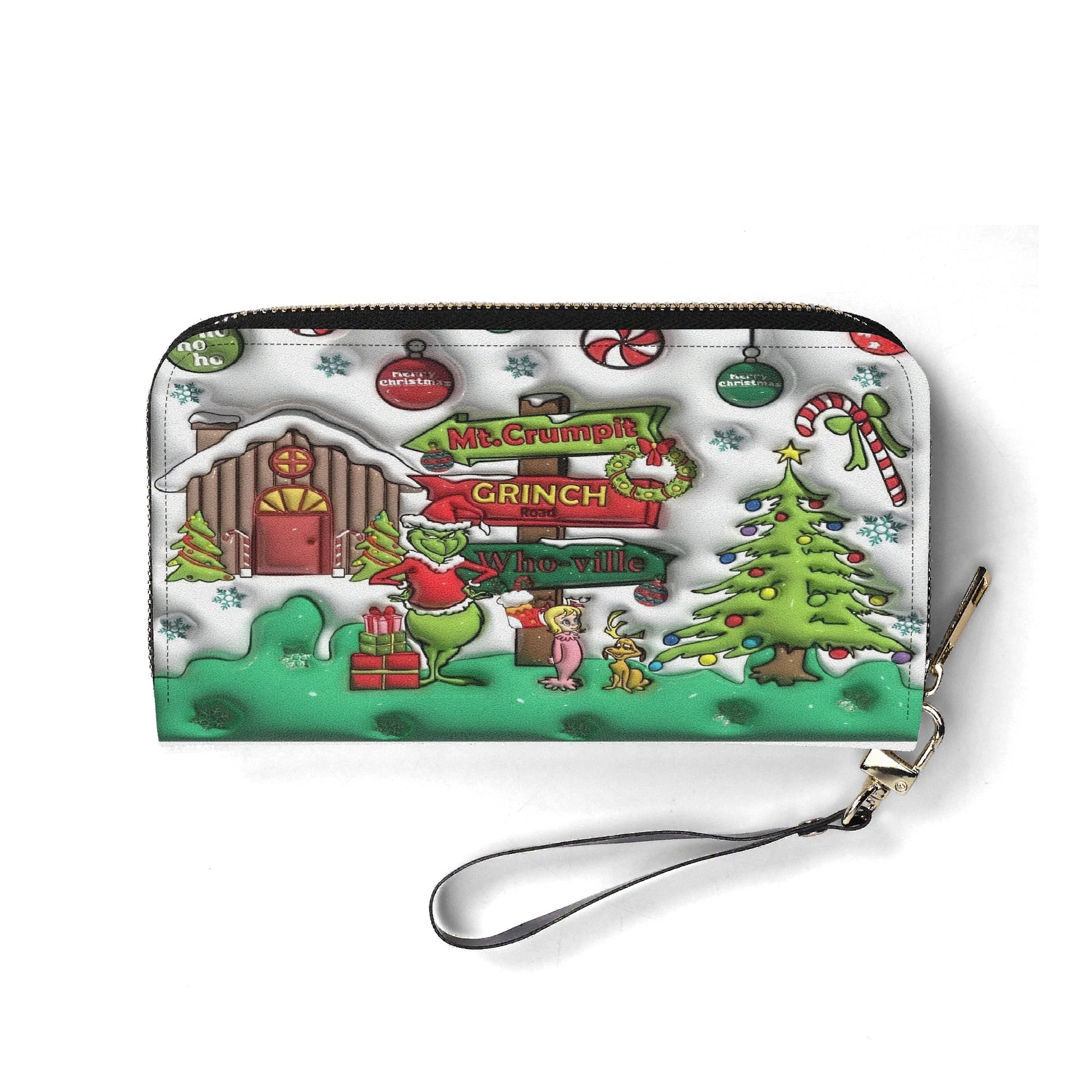 Christmas Village Handbag, Festive Holiday Tote, Cozy Winter Purse, Christmas Party Shoulder Bag Gift