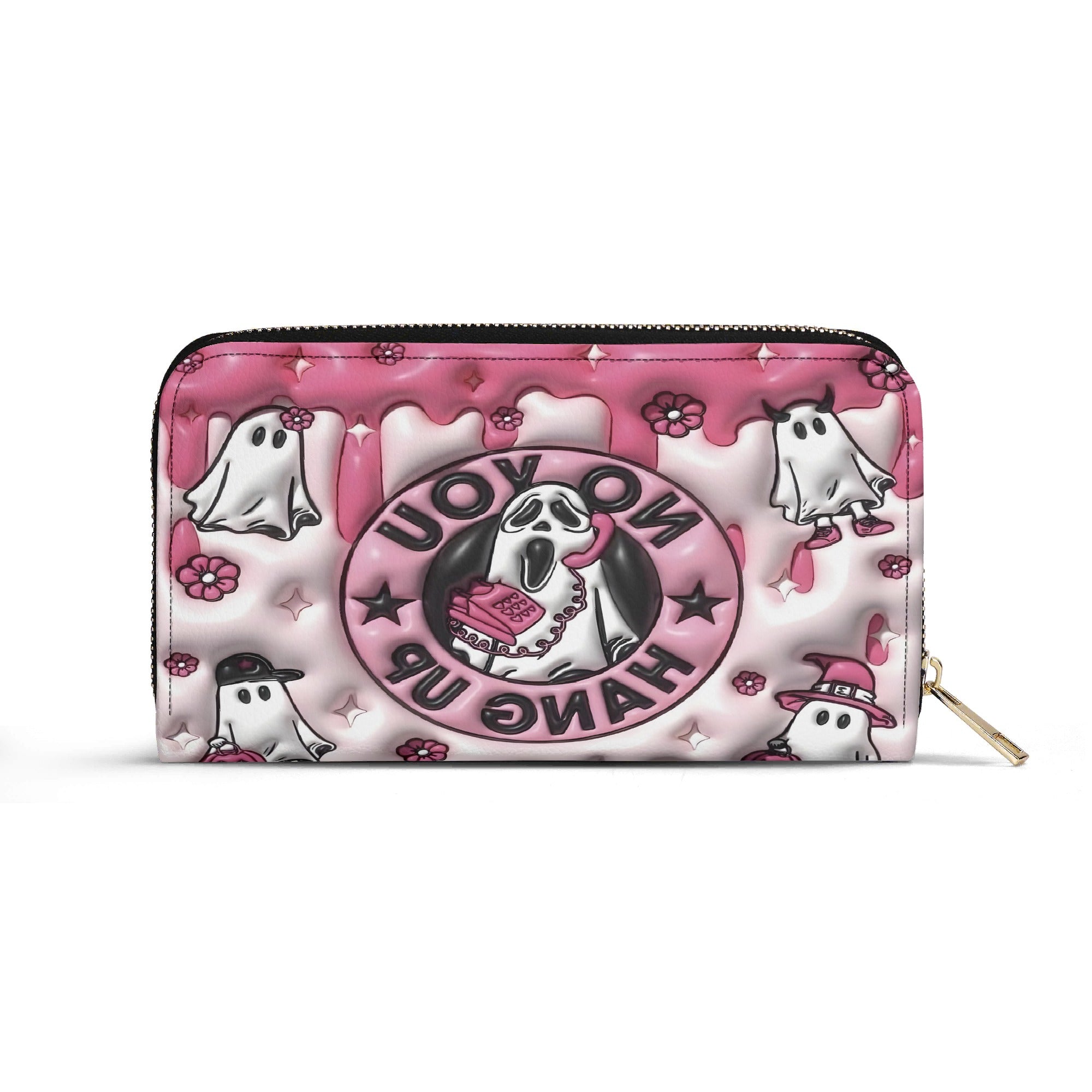 Personalized Cute Pink Ghost Halloween Handbag, "No You Hang Up" Purse, Spooky Cute Trick or Treat Bag, Custom Gifts for Halloween