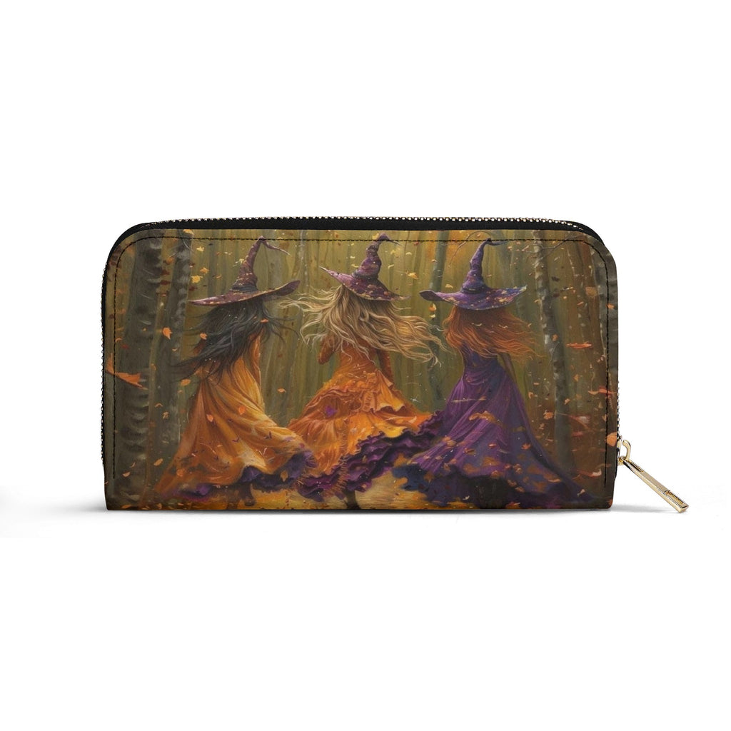 Personalized Witch Handbag, Custom Autumn Dance Tote, Halloween Witch Purse, Spooky Forest Fall Bag for Her, Custom Gifts for Halloween