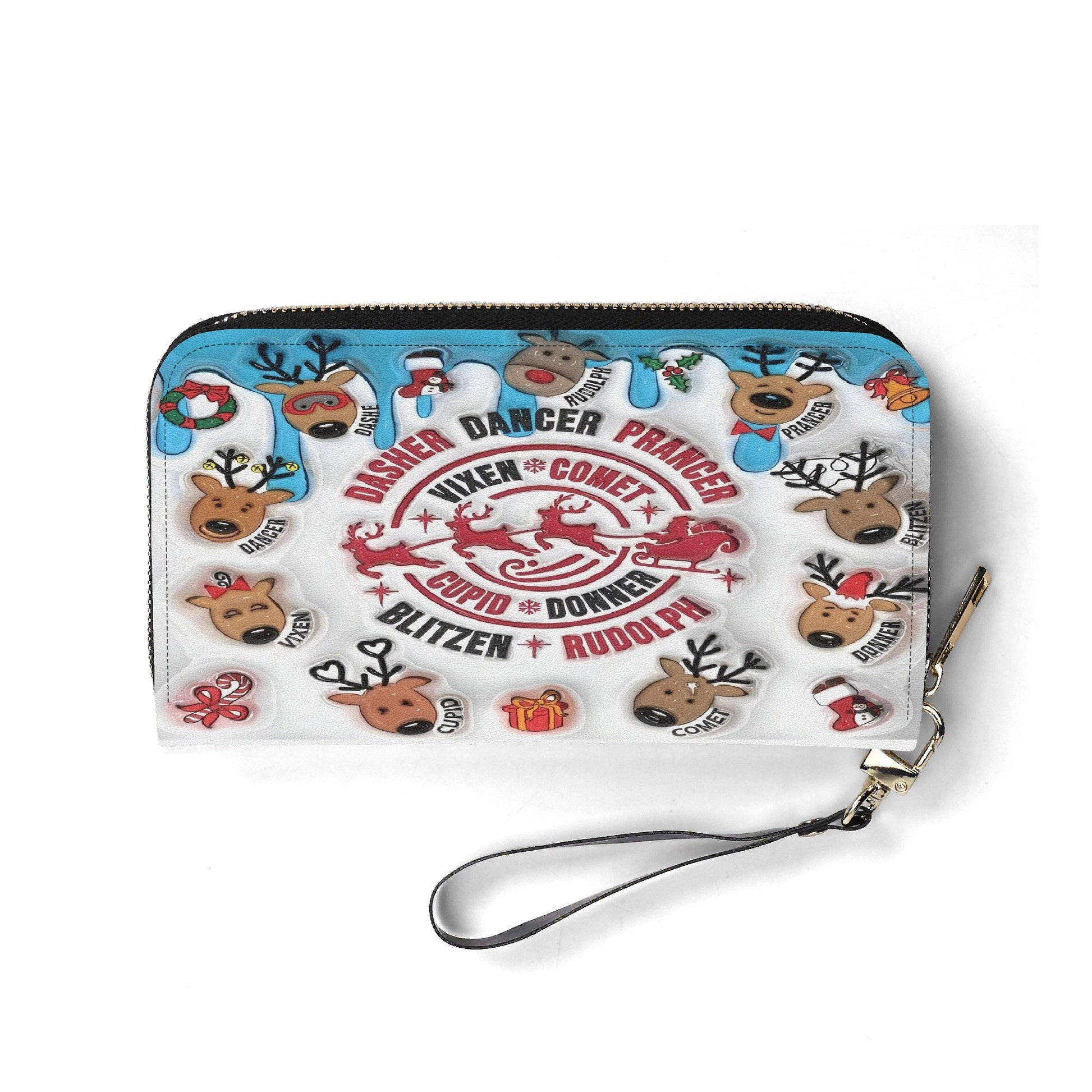 Christmas Reindeer Handbag, Cute Holiday Shoulder Bag, Santa Reindeer Purse, Festive Winter Tote, Christmas Outfit Accessory Gift