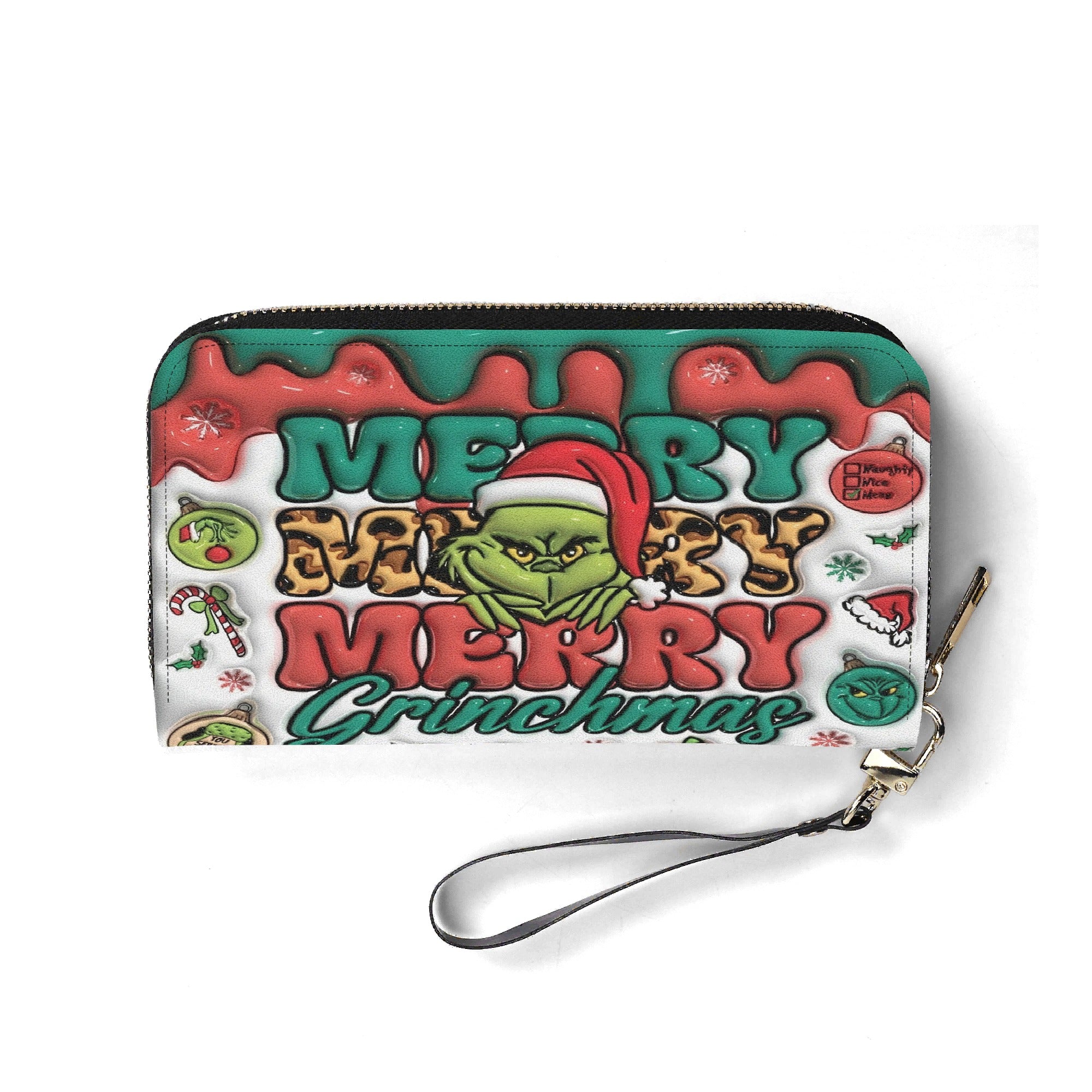 Merry Christmas Handbag, Festive Holiday Tote Bag, Cute Cartoon Purse, Winter Seasonal Gift Bag