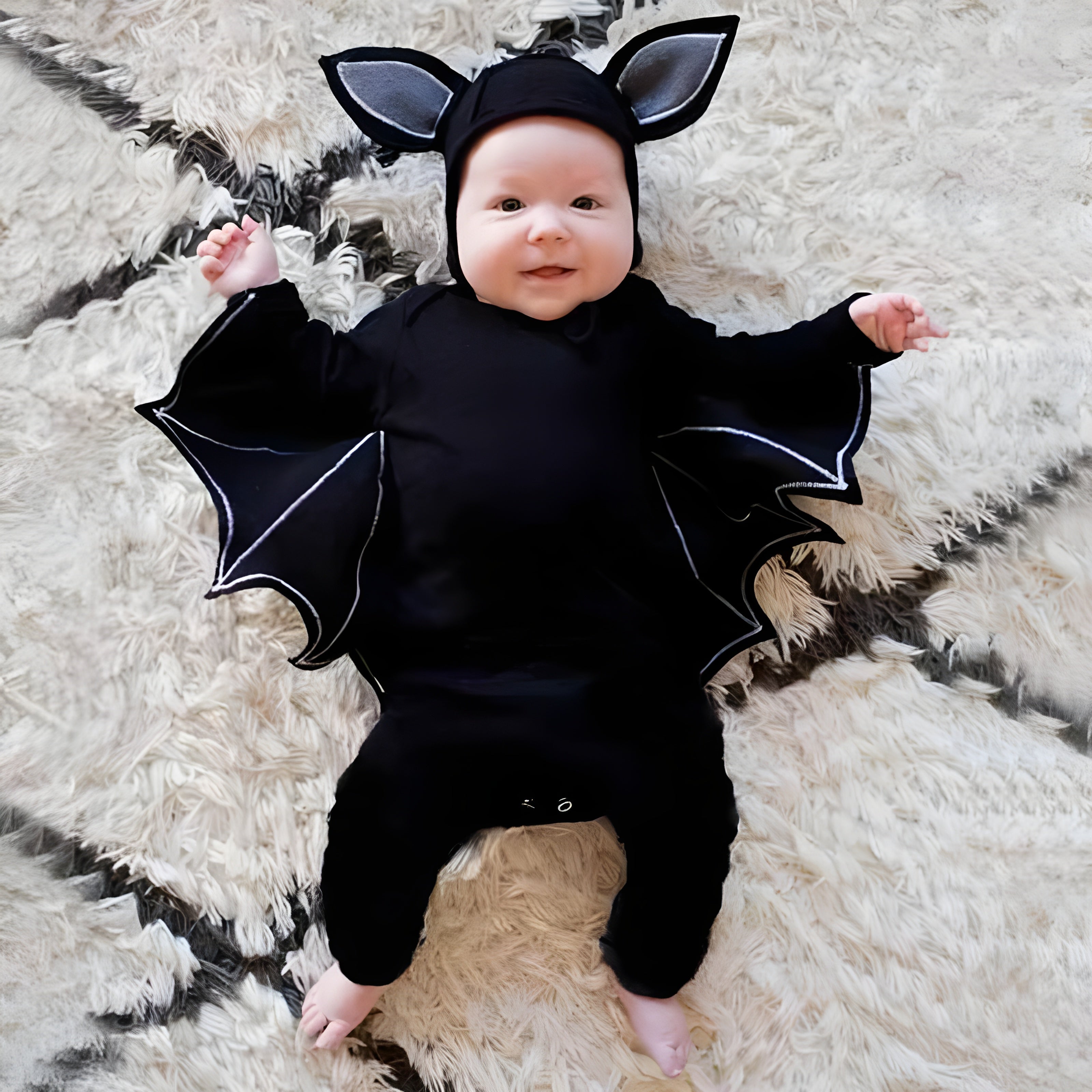 Kids Halloween Costumes, Halloween Baby Black Bat Costume, Jumpsuit Cosplay Romper, Infant Boys Girls Purim Party