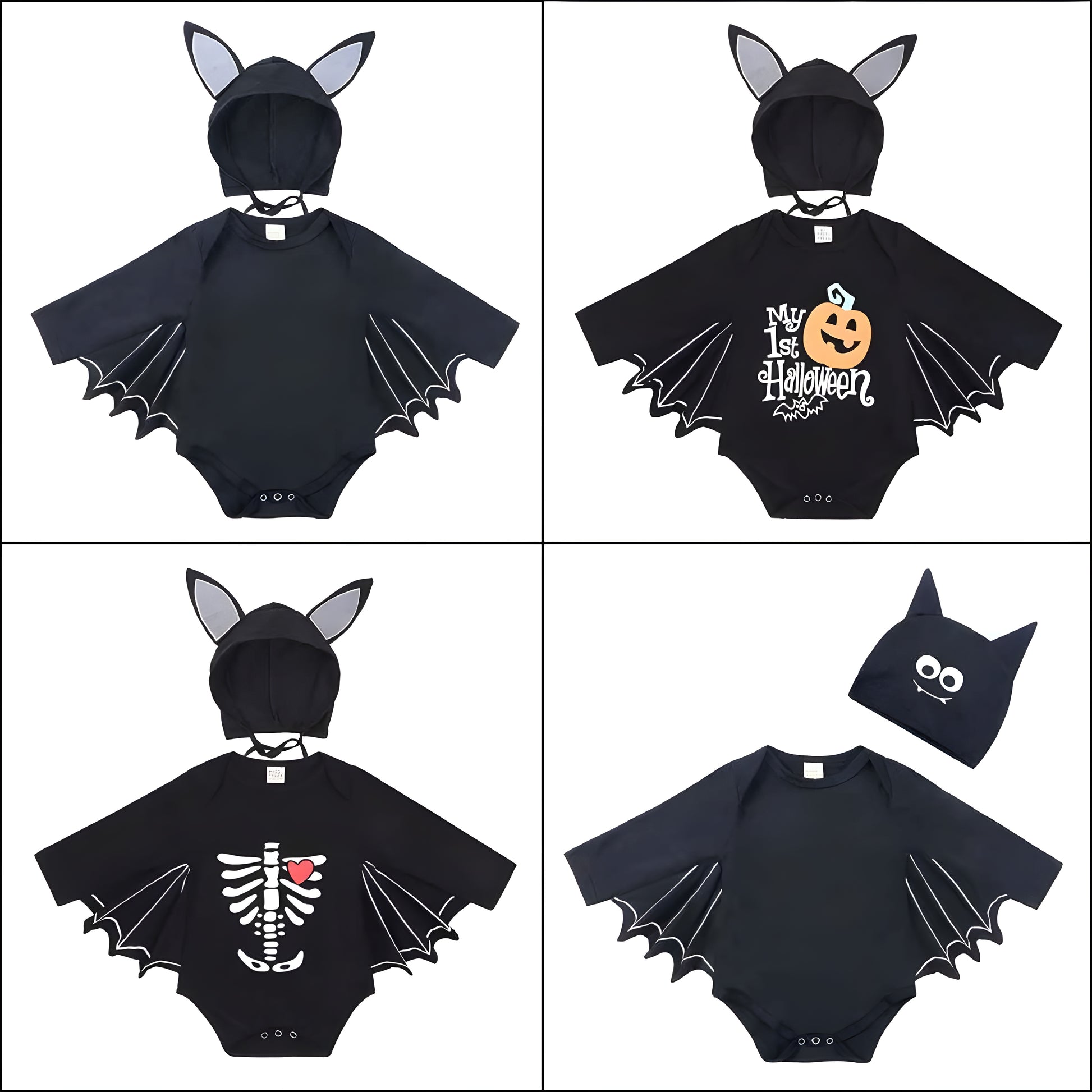 Kids Halloween Costumes, Halloween Baby Black Bat Costume, Jumpsuit Cosplay Romper, Infant Boys Girls Purim Party