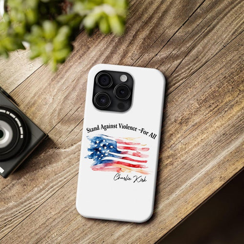 Charlie Kirk US Flag Iphone Hard Case, Patriotic Charlie Kirk Rememberance Phone Accessories, Minimalist Freedom Decor, Freedom Keepsake