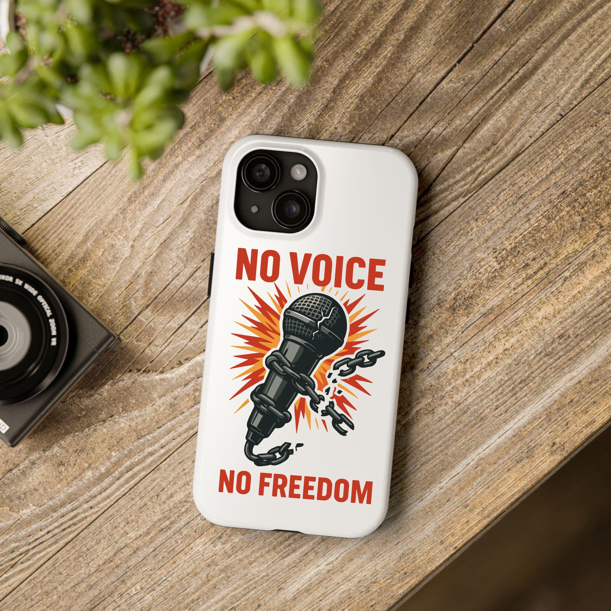 No Voice No Freedom Phone Case, Charlie Kirk Tribute Phone Case, Patriotic Memorial, We Are Charlie Kirk Freedom, Justice For Charlie Kirk Quote