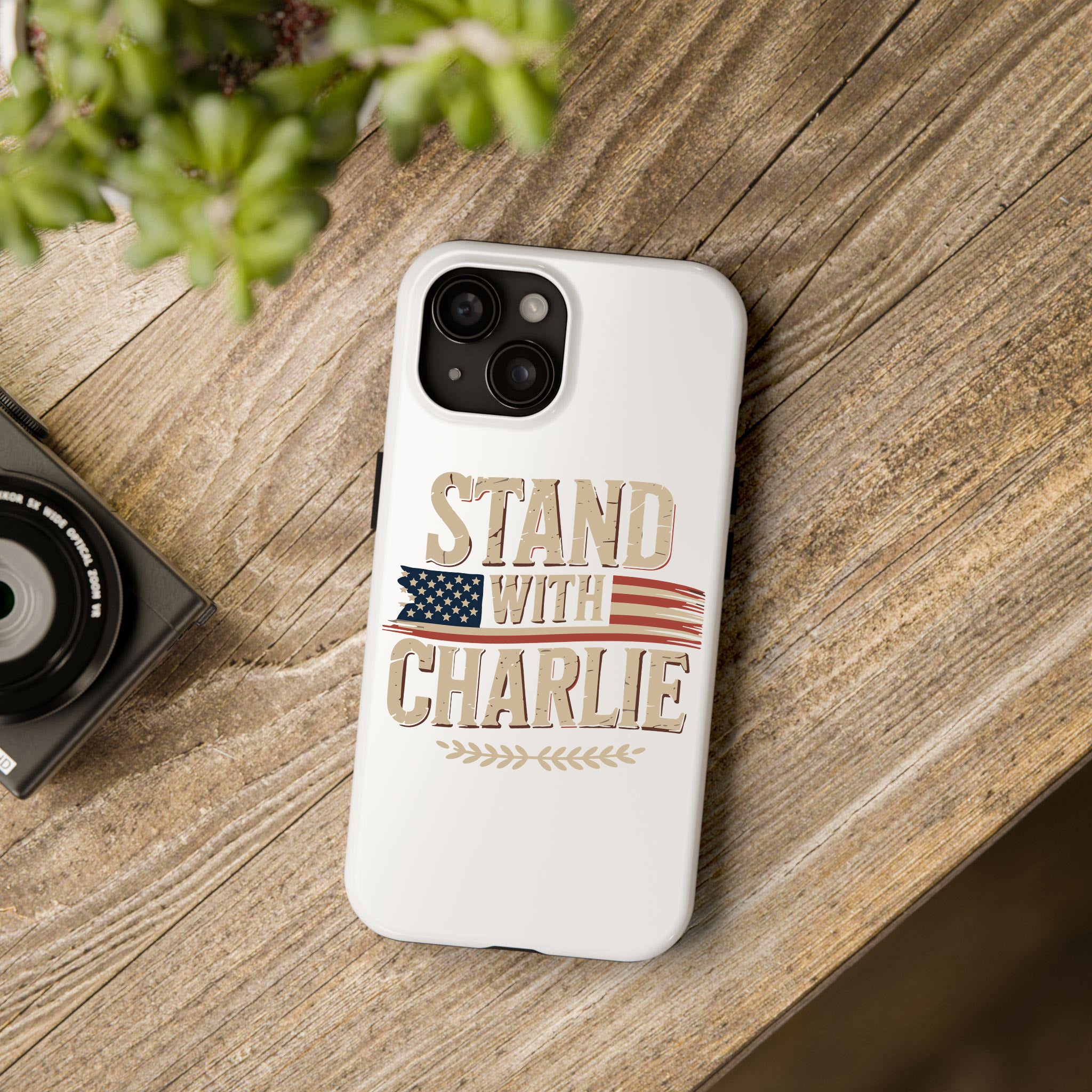 Stand With Charlie Phone Case, Charlie Kirk Tribute Phone Case, Patriotic Memorial, We Are Charlie Kirk Freedom, Justice For Charlie Kirk Quote