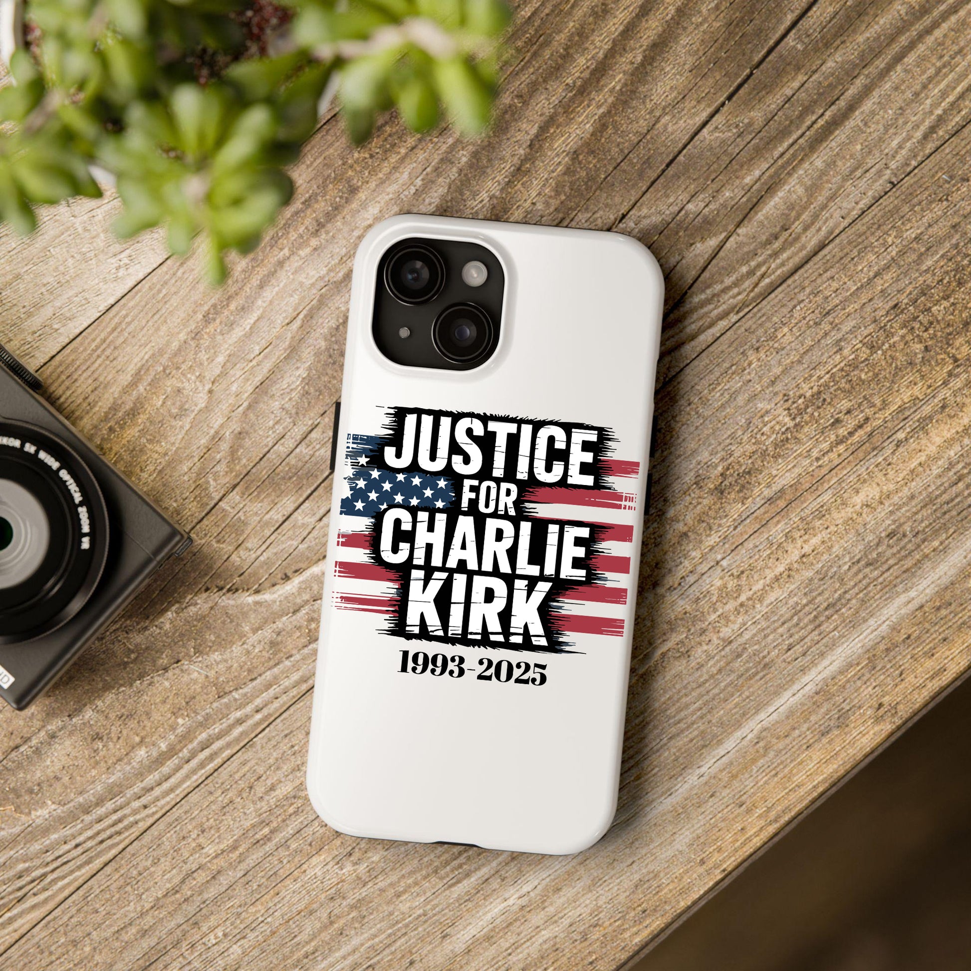 Just For Charlie Kirk Phone Case,  In Loving Memory, Free Speech Activist Tribute, Conservative Patriot Memorial Freedom Defender Cover