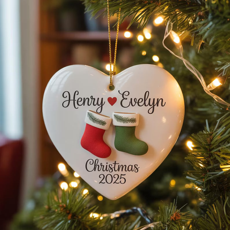 Personalized Couple Ornament  Christmas 2025, Custom Couple Christmas 2025 Ornament, Together Ornament, New Couple Keepsake, Gift For Couple