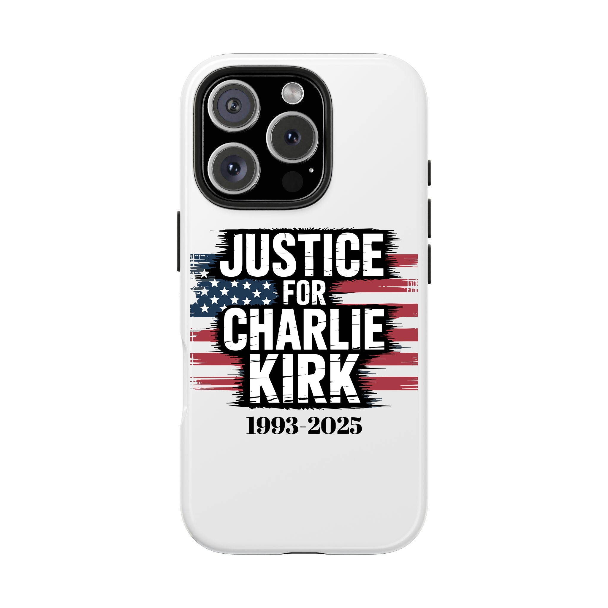 Just For Charlie Kirk Phone Case,  In Loving Memory, Free Speech Activist Tribute, Conservative Patriot Memorial Freedom Defender Cover