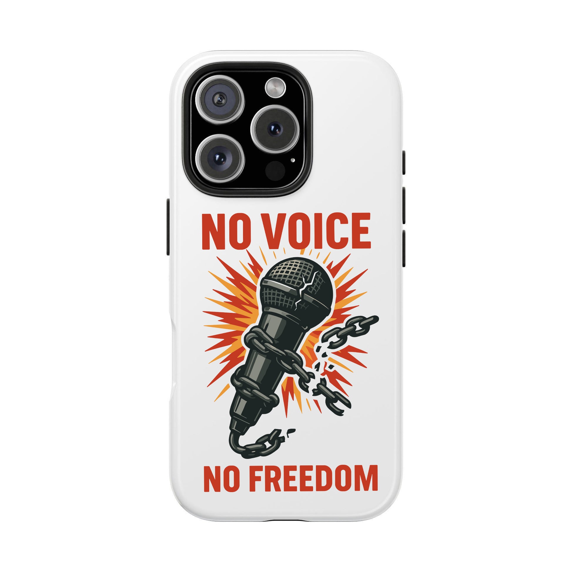 No Voice No Freedom Phone Case, Charlie Kirk Tribute Phone Case, Patriotic Memorial, We Are Charlie Kirk Freedom, Justice For Charlie Kirk Quote