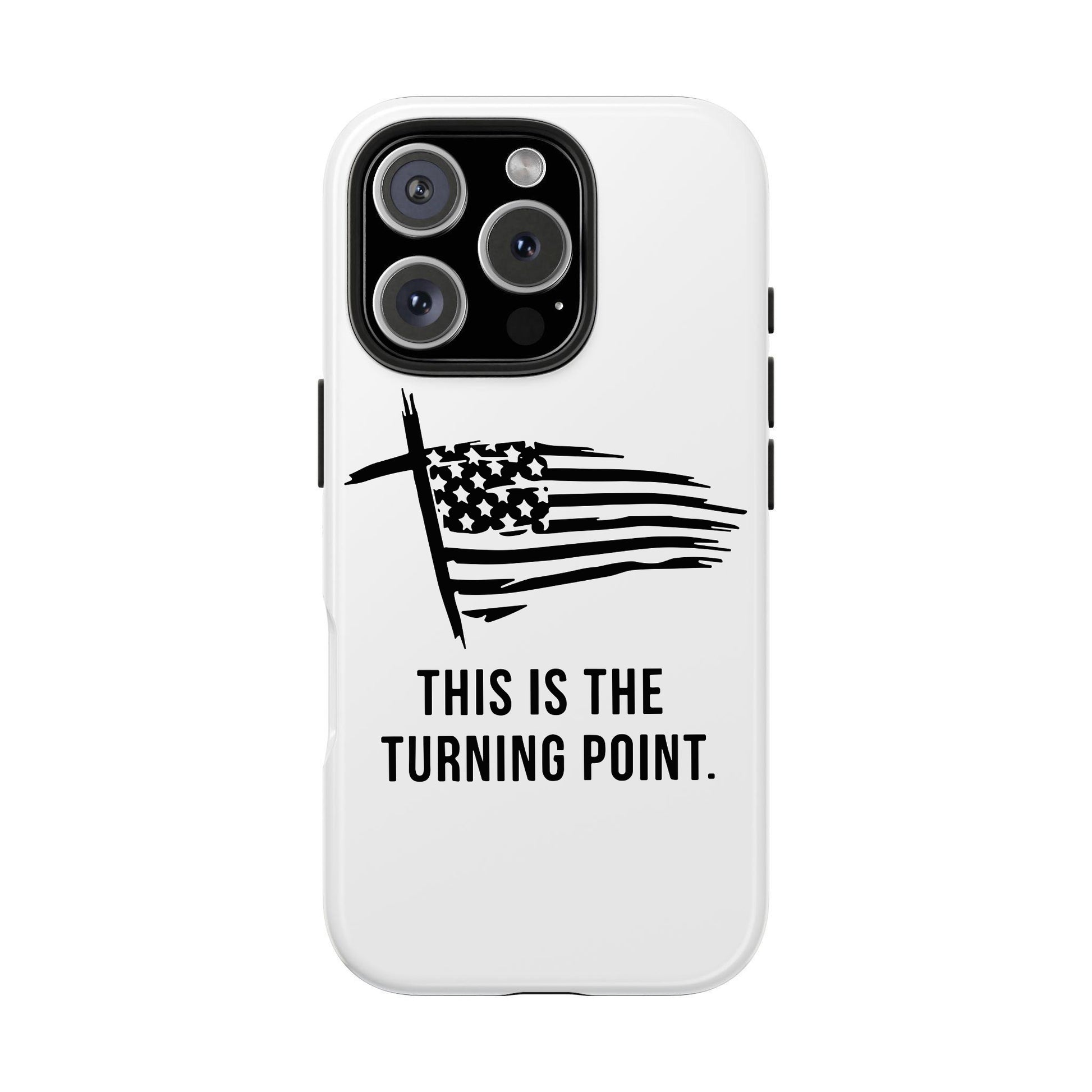 This Is The Turning Point Phone Case, Charlie Kirk Phone Case, In Loving Memory, Free Speech Activist Tribute, Conservative Patriot Memorial Freedom Defender Cover