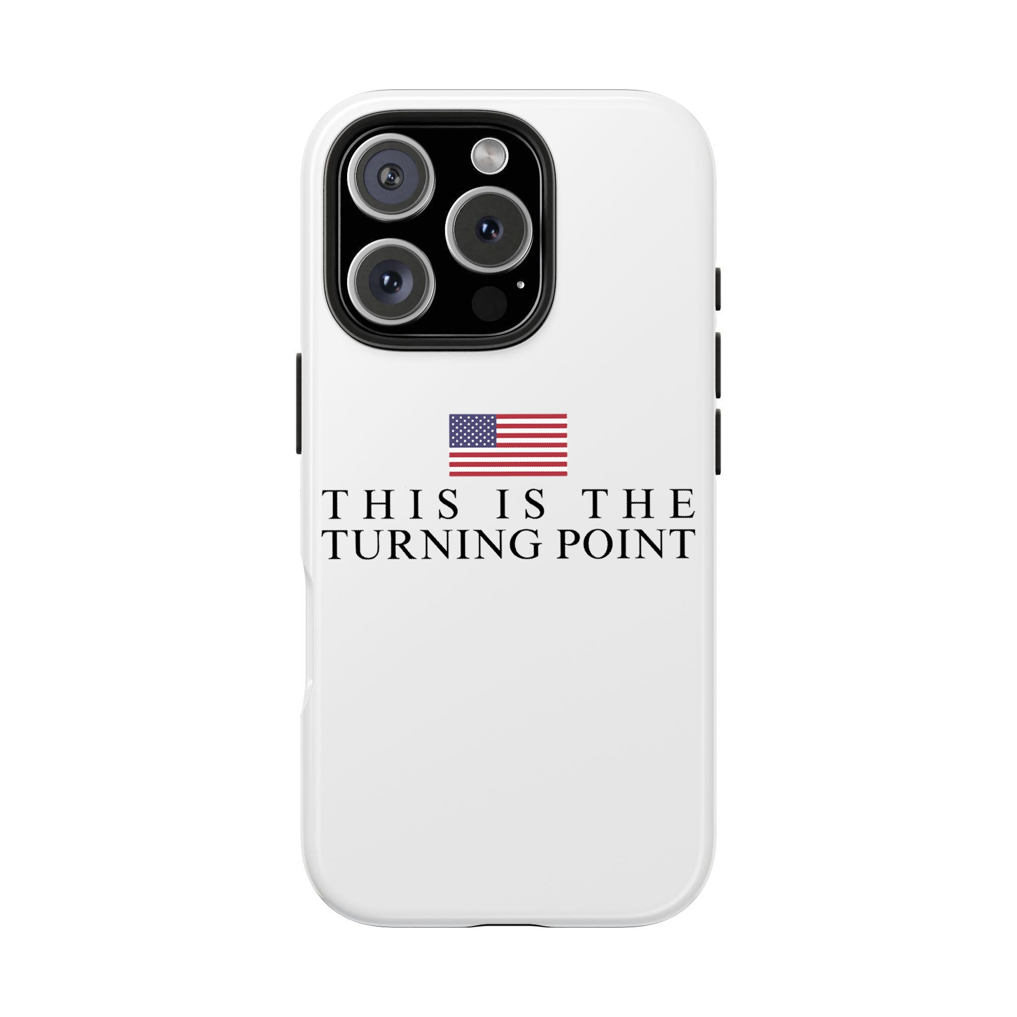 This is the turning point Phone Case, Charlie Kirk Quotes Phone Case, In Loving Memory, Free Speech Activist Tribute, Conservative Patriot Memorial Freedom Defender Cover