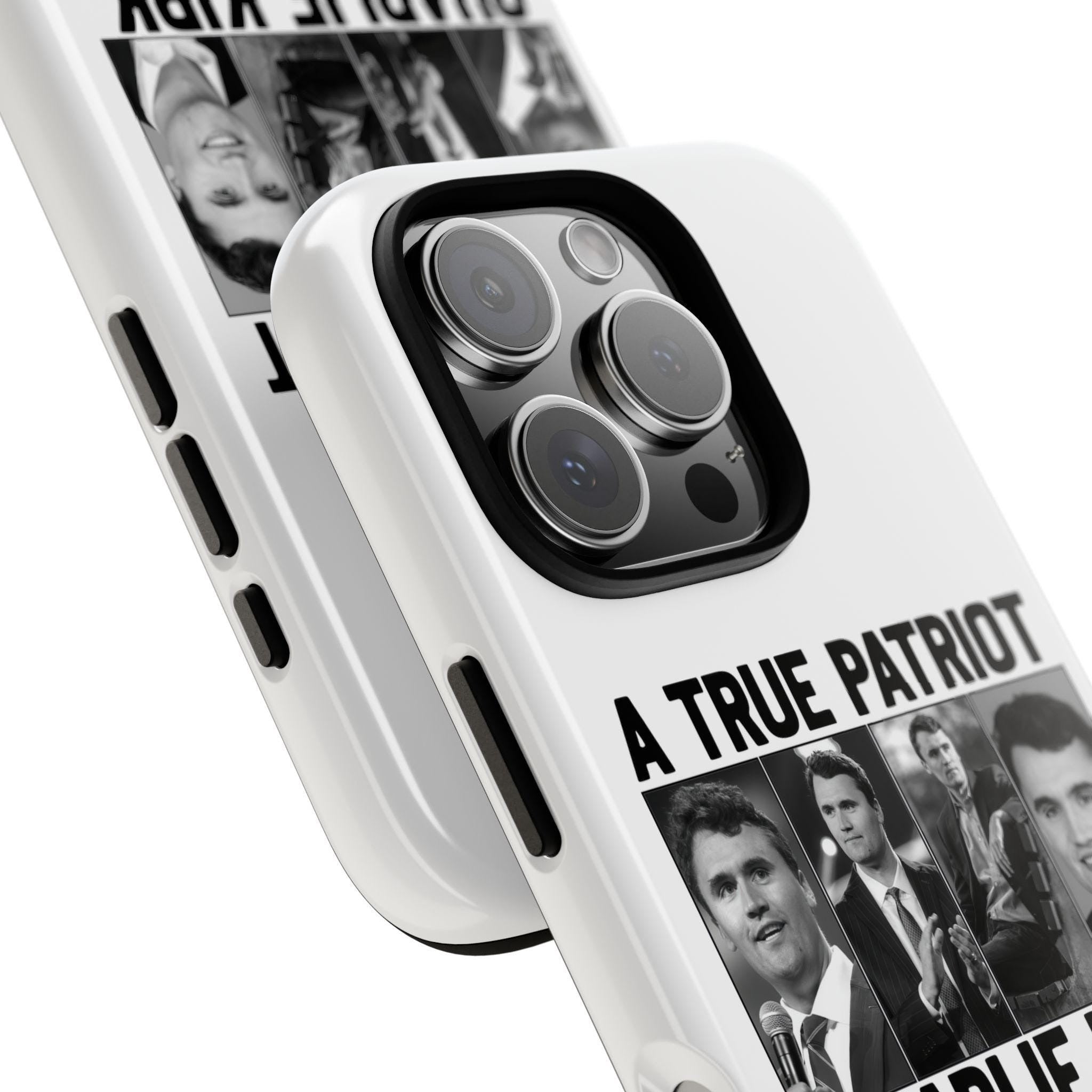 Charlie Kirk Tribute Phone Case, American Patriot Case, Patriotic Memorial, Charlie Kirk Freedom, Justice For Charlie Kirk Quote