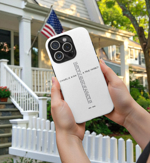 A True Patriot Phone Case, Charlie Kirk Quotes Phone Case, In Loving Memory, Free Speech Activist Tribute, Conservative Patriot Memorial Freedom Defender Cover