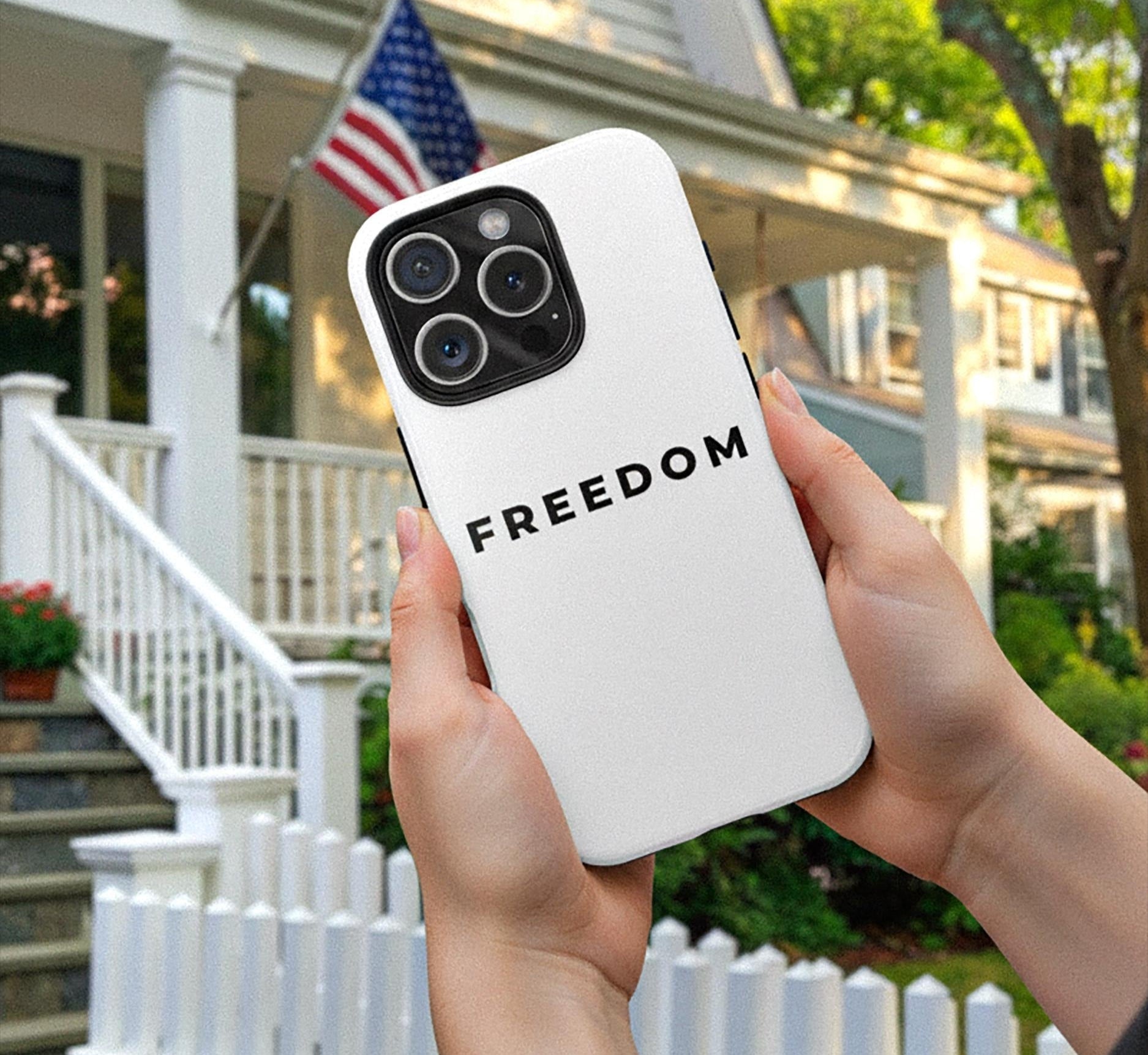 FREEDOM Phone Case, Charlie Kirk Phone Case, Tough Phone Cases for Apple iPhone, Samsung Galaxy, A True Patriot, This is the turning point