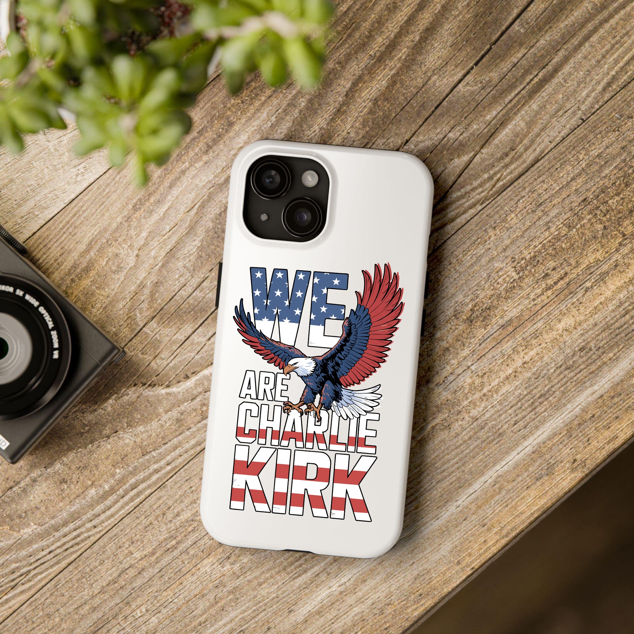 Charlie Kirk Free Tribute Phone Case, American Patriot Case, Patriotic Memorial, We Are Charlie Kirk Freedom, Justice For Charlie Kirk Quote
