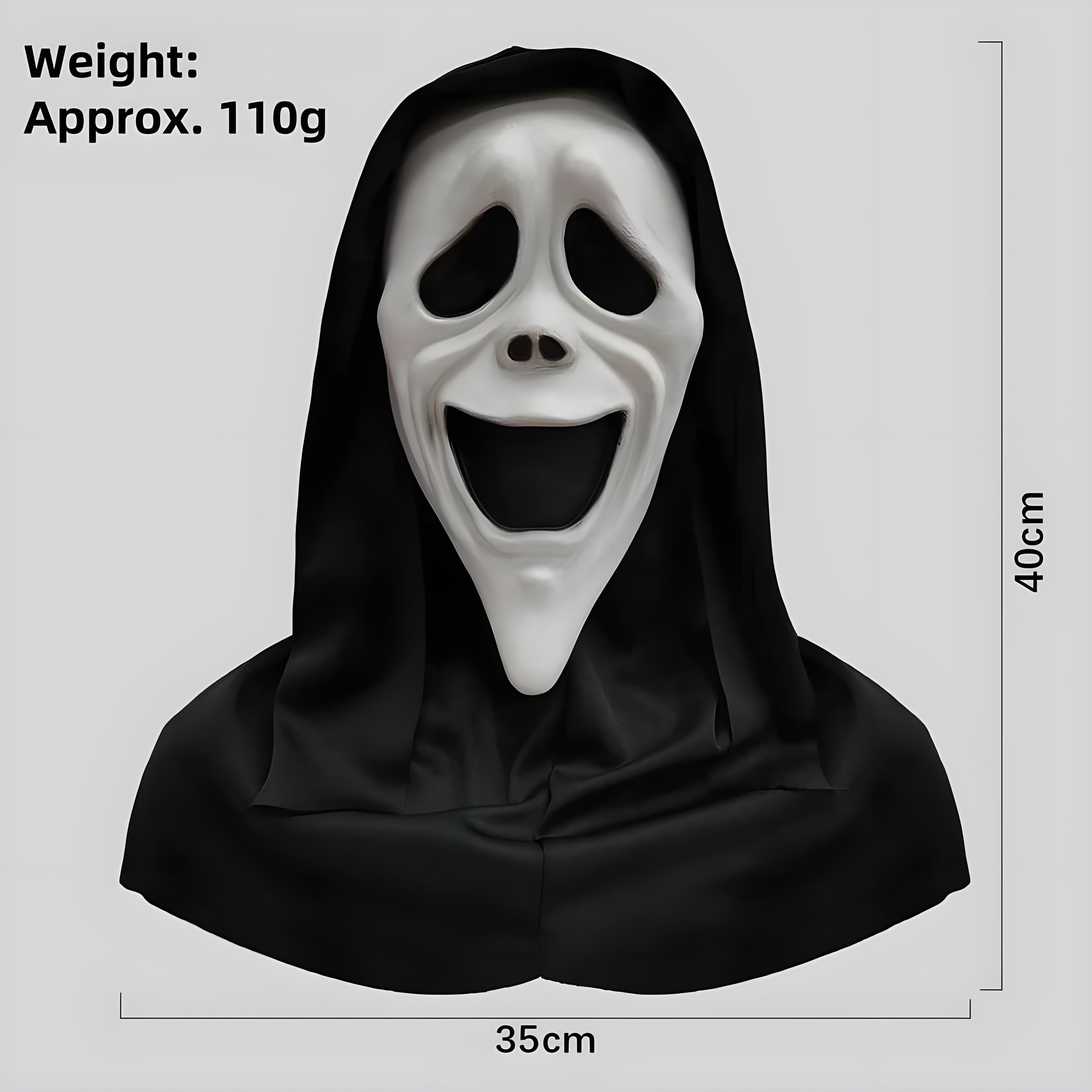Halloween Decorations, Scary Mask, Halloween Costume Ideas, Horror Ghost Mask, Killer Cosplay Costume, Props, Party Supplies, Festive Accessories