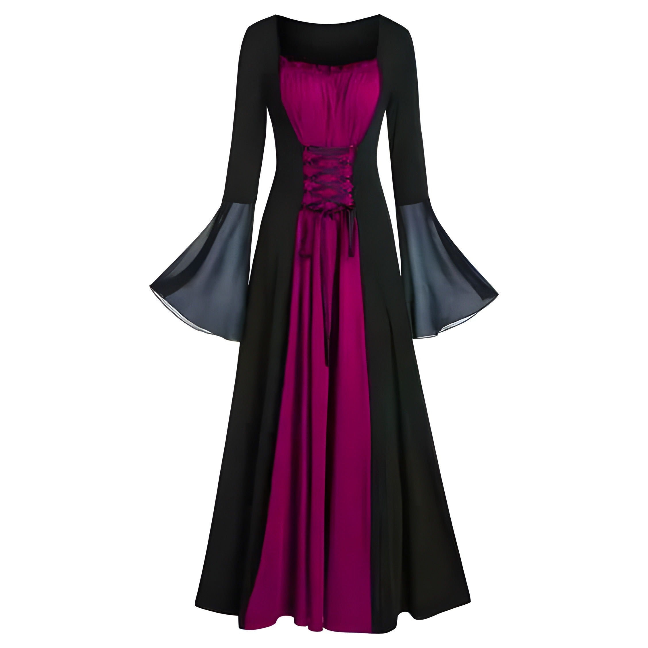 Halloween Costumes, Gothic Witch Halloween Dress, Medieval Renaissance Costume, Vampire Sorceress Gown
