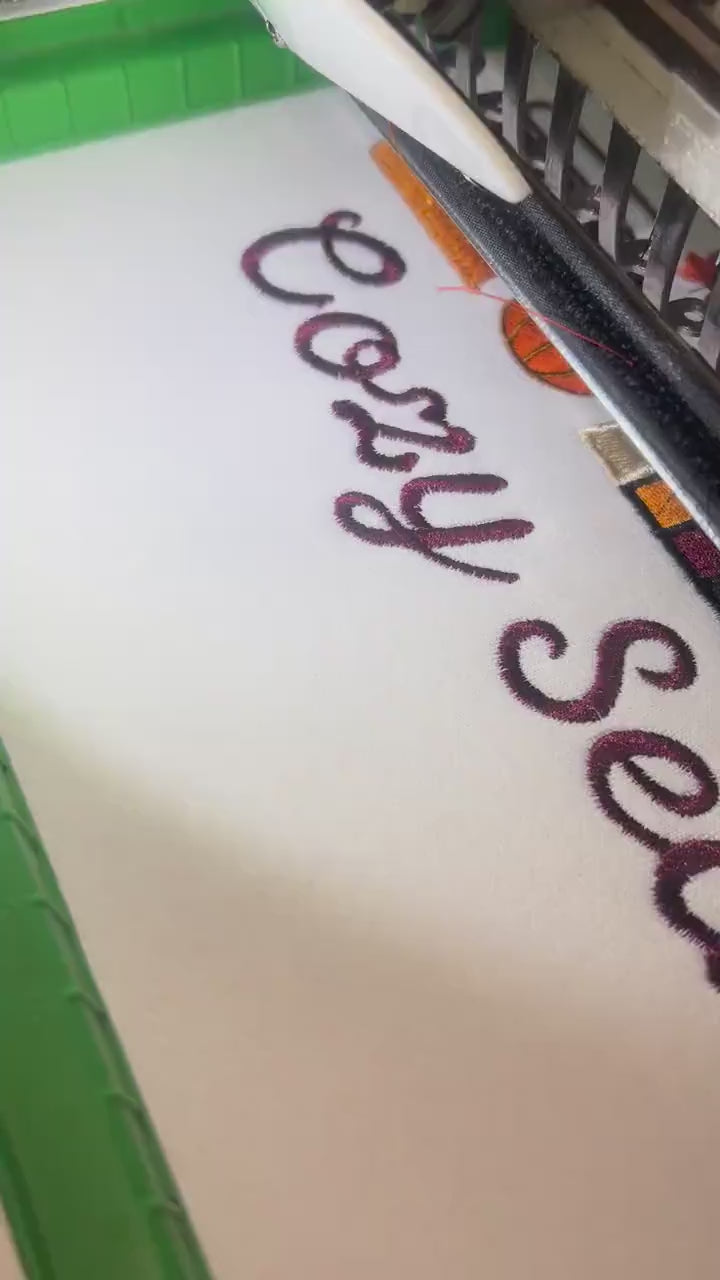 Cozy Season Embroidered Sweatshirt, Halloween Cozy Season Sweatshirt, Autumn Sweatshirts, Sweatshirts for Her, Halloween Embroidered Sweatshirt, Cozy Autumn Shirt, Halloween Gifts EBAC42