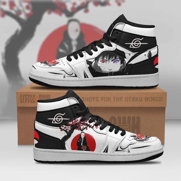 Custom Naruto Sharingan High Top Sneakers, Anime Shoes, Itachi Uchiha Design, Footwear for Fans, Naruto Fashion