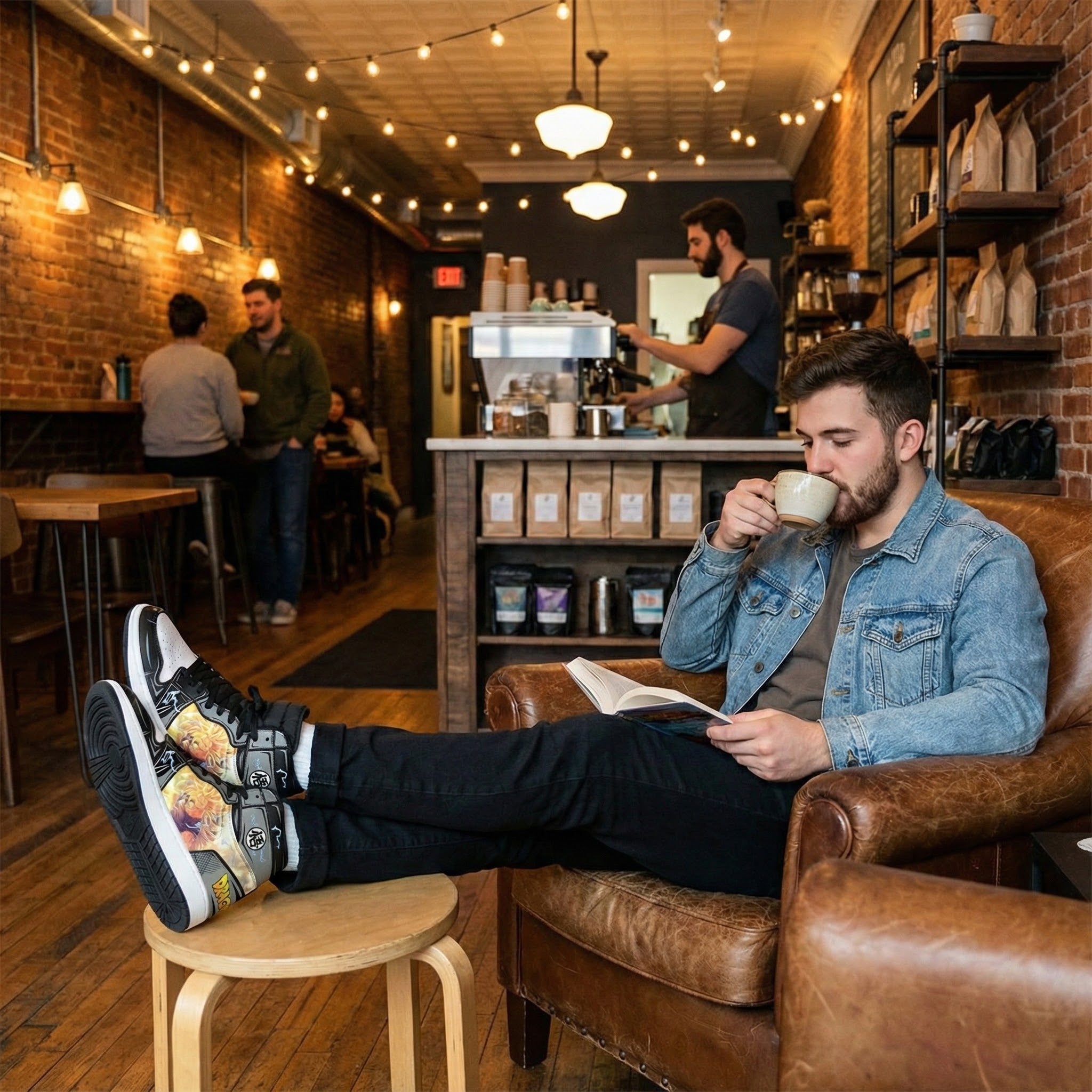 Custom Dragon Ball Z Goku High Top Sneakers, Anime Shoes, Saiyan Warrior Design, Footwear for Fans, Unique Dragon Ball Fashion