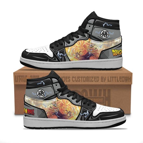 Custom Dragon Ball Z Goku High Top Sneakers, Anime Shoes, Saiyan Warrior Design, Footwear for Fans, Unique Dragon Ball Fashion