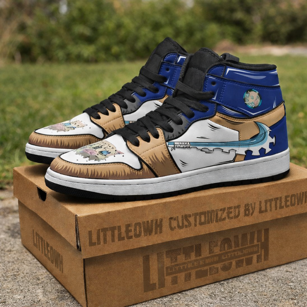 Anime High-Top Sneakers, Naruto-Inspired Shoes, Streetwear, Fan Gift, Limited Edition