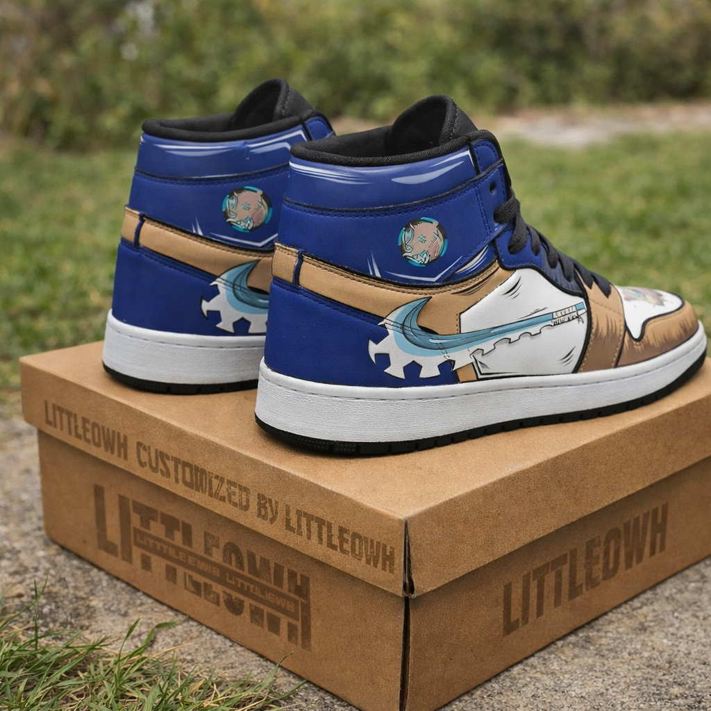 Anime High-Top Sneakers, Naruto-Inspired Shoes, Streetwear, Fan Gift, Limited Edition