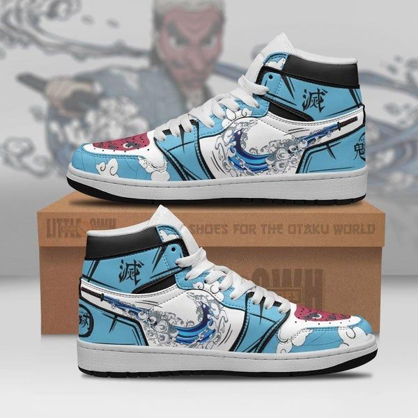 Anime High-Top Sneakers, Naruto Water Style Shoes, Streetwear, Personalized Fan Gift