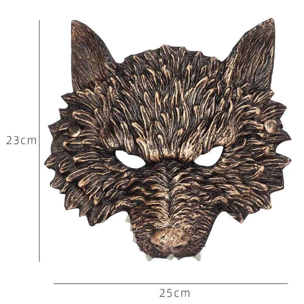 Animal Mask, Scary Mask, 3D Realistic Half Face Mask, Halloween Decorations, Birthday Party, Game Cosplay Costume Accessories