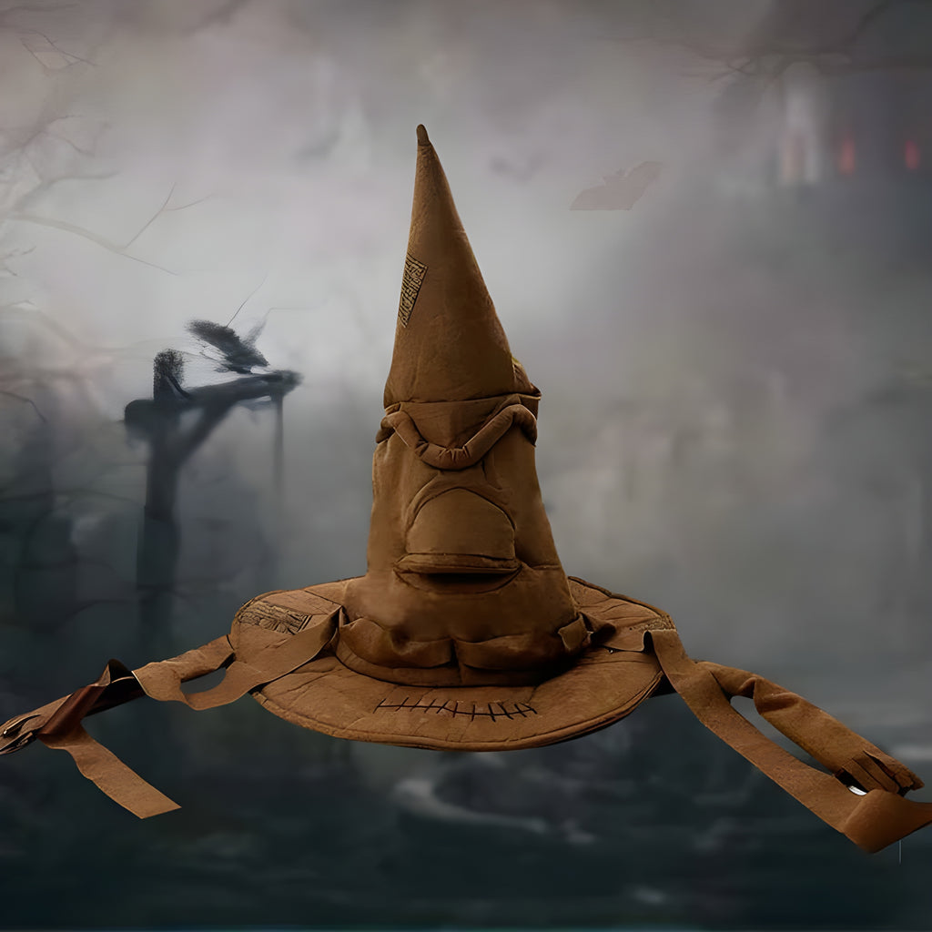 Anime Witch Wizard Hat, Halloween Costume Ideas Hat, Leather Halloween Party Props, Dress Up Hat for Men, Halloween Decorations