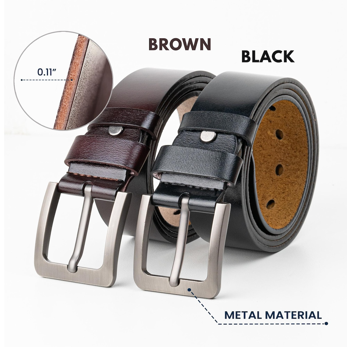 Personalized Engraved Leather Belt for Men – Funny Romantic Gift for Him, Anniversary, Groomsmen & Father’s Day