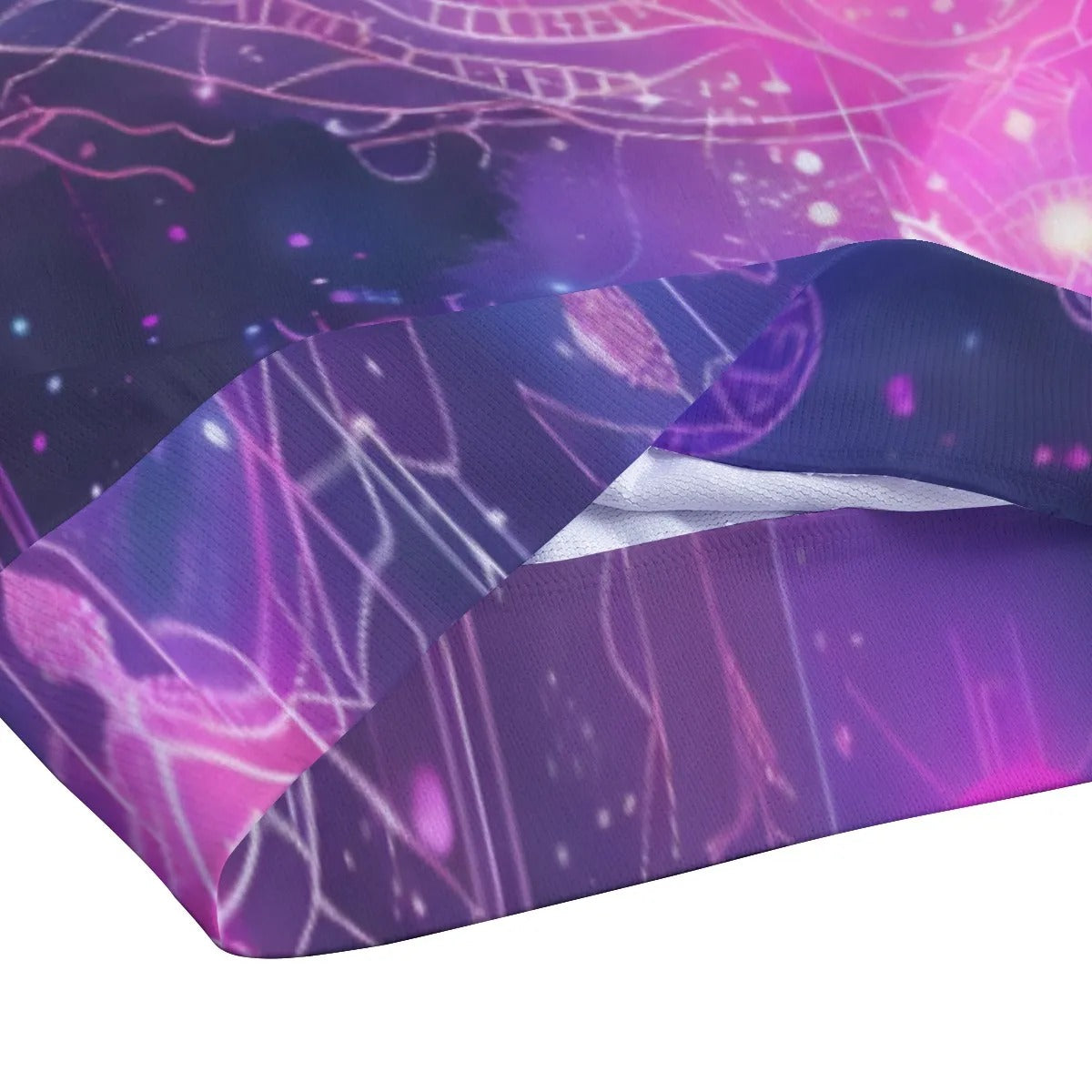 Cosmic Mysticism Tank Top for Men, Psychedelic Space Art Sleeveless Shirt, Spiritual Festival Wear, Galaxy Boho Clothing