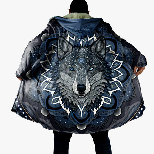 Wolf Mandala Cloak, Mandala Hooded Cloak