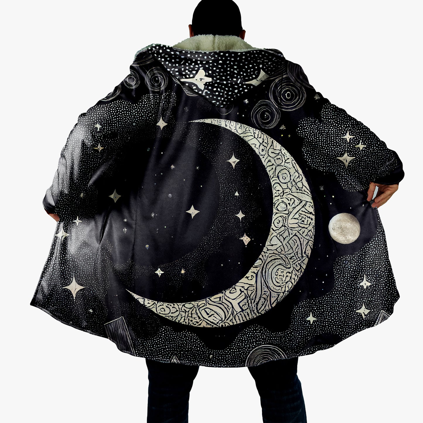 The Sun Galaxy Cloak, Sun And Moon Cloak, Astrology Cape