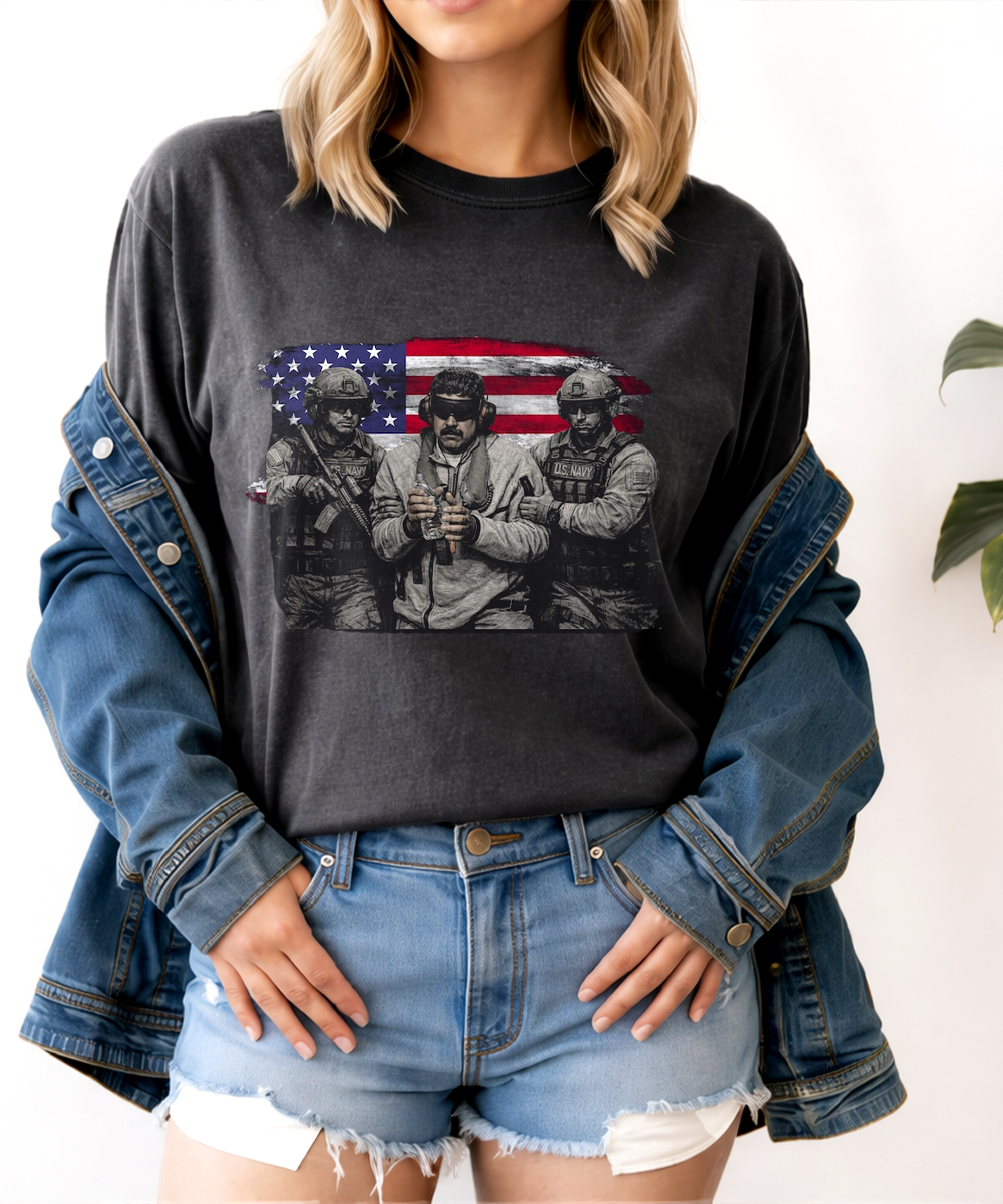 Venezuela Libre Shirt, Captured Live Maduro Graphic Crewneck, Venezuelan Freedom Protest Shirt