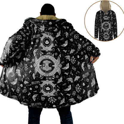 Vilking Shield Cloak, Vilking Style Cloak, Festival cloak, Hooded warm Cloak